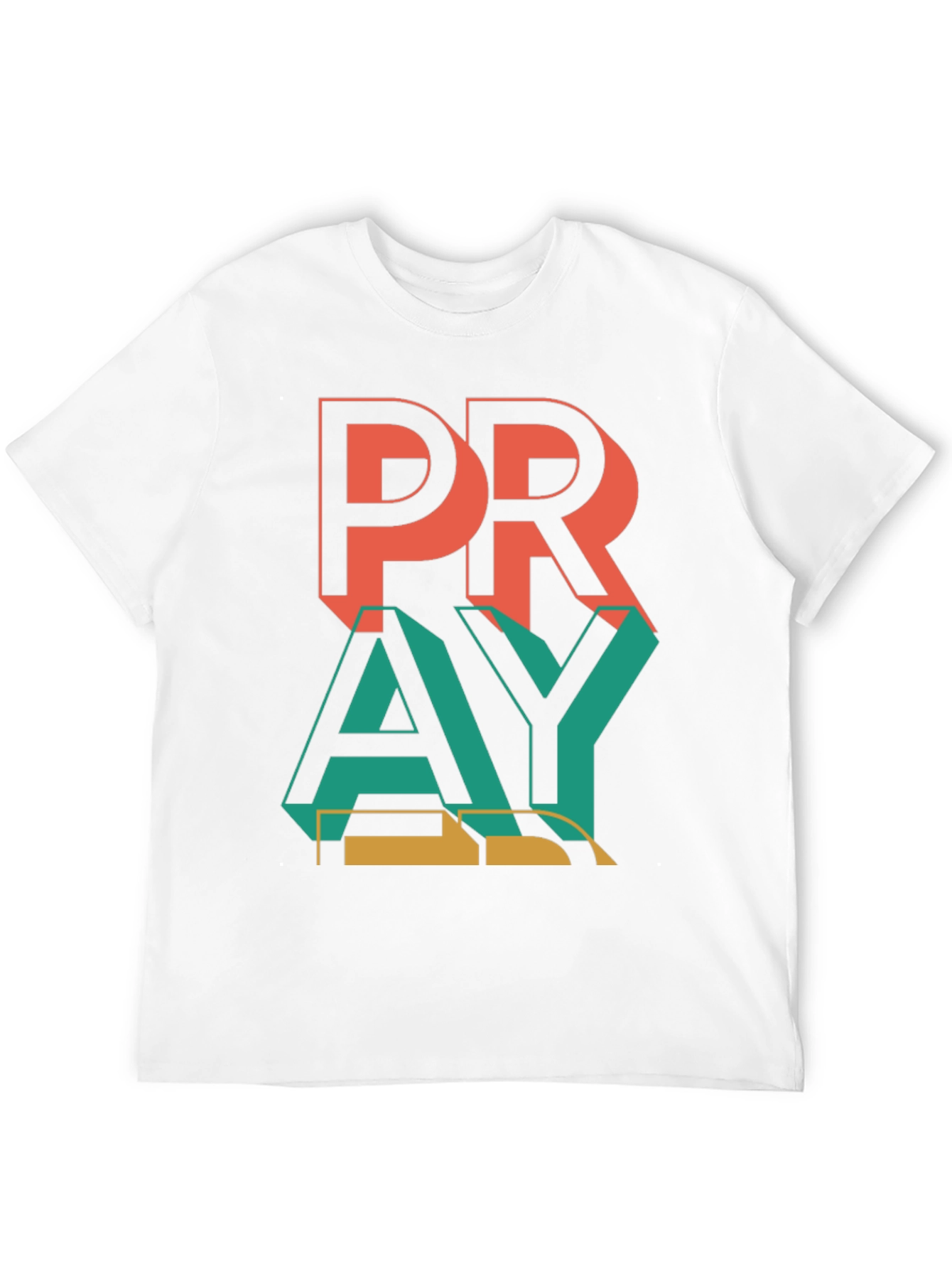 Pray Graphic Print Black T-Shirt