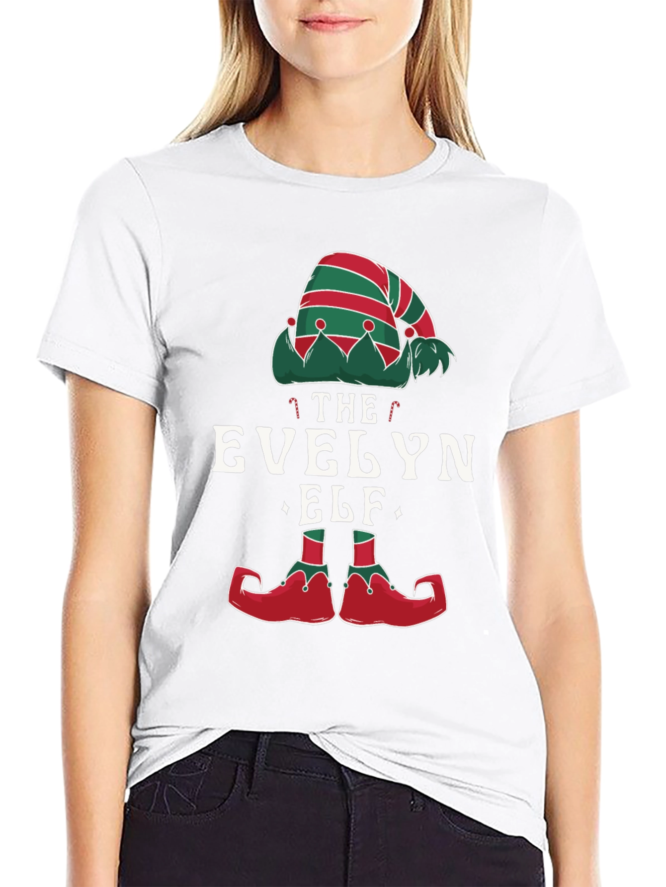 Evelyn Elf Christmas T-Shirt