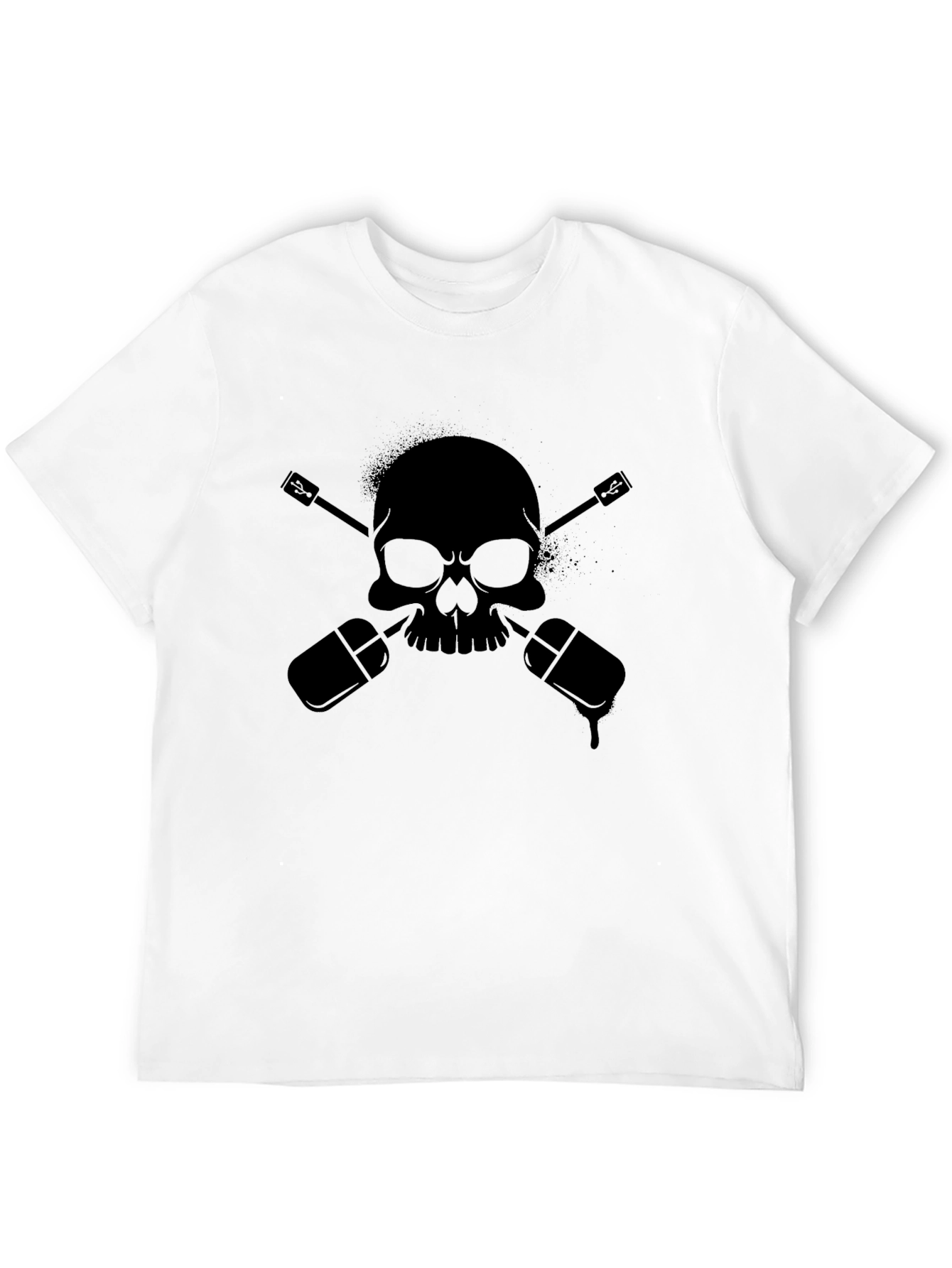 Skull & Nail Polish T-Shirt - Edgy Style