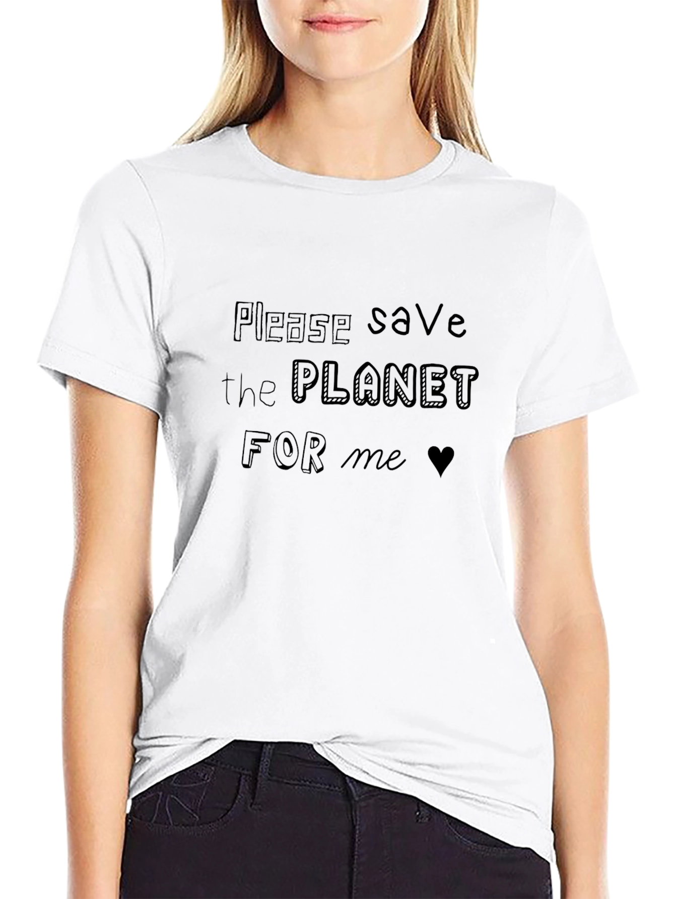 Save the Planet Graphic Tee - Black