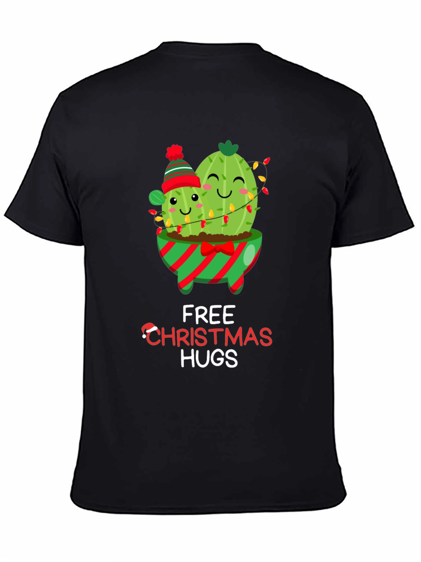 Christmas Cactus Hugs T-Shirt