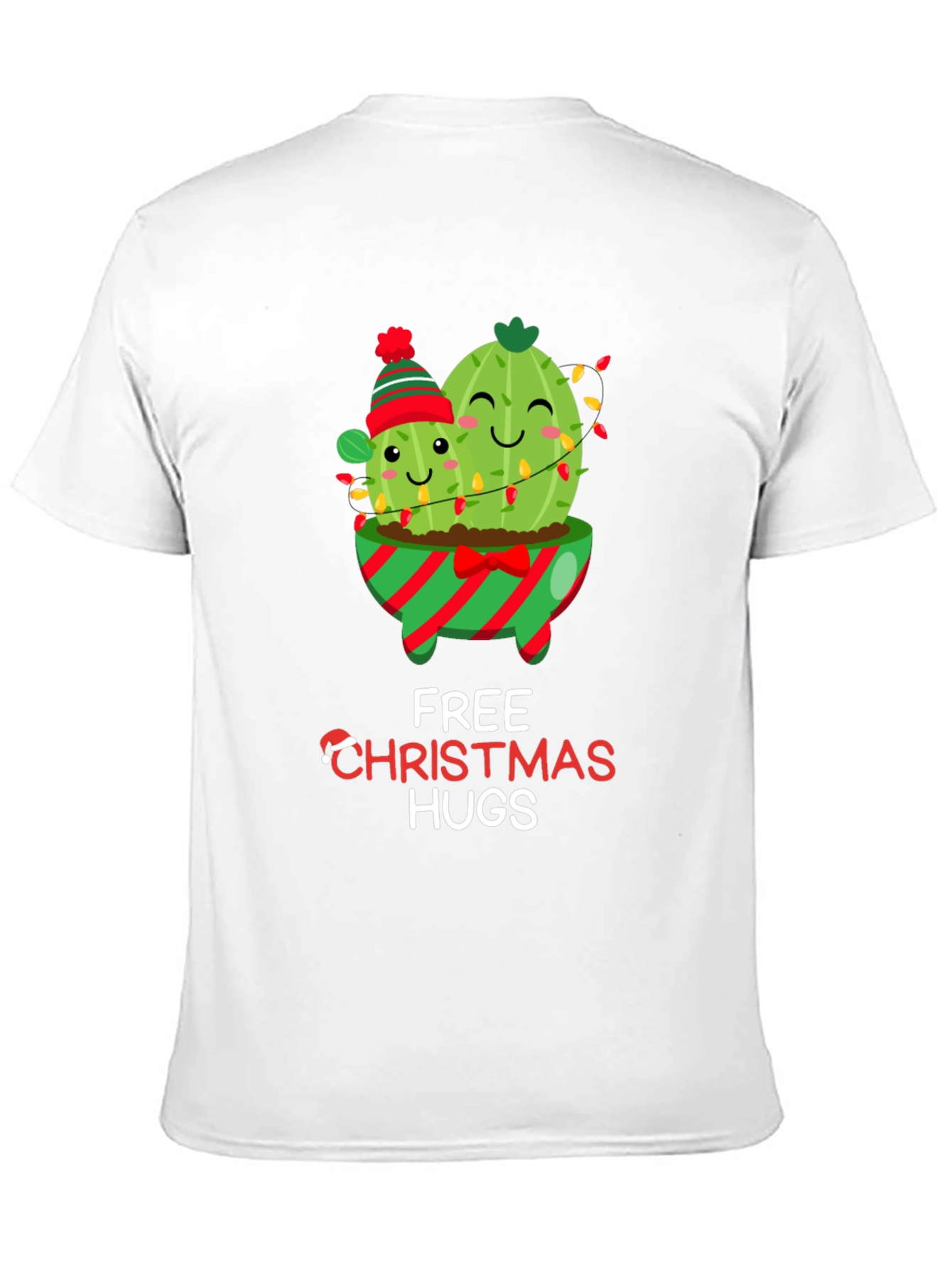 Christmas Cactus Hugs T-Shirt