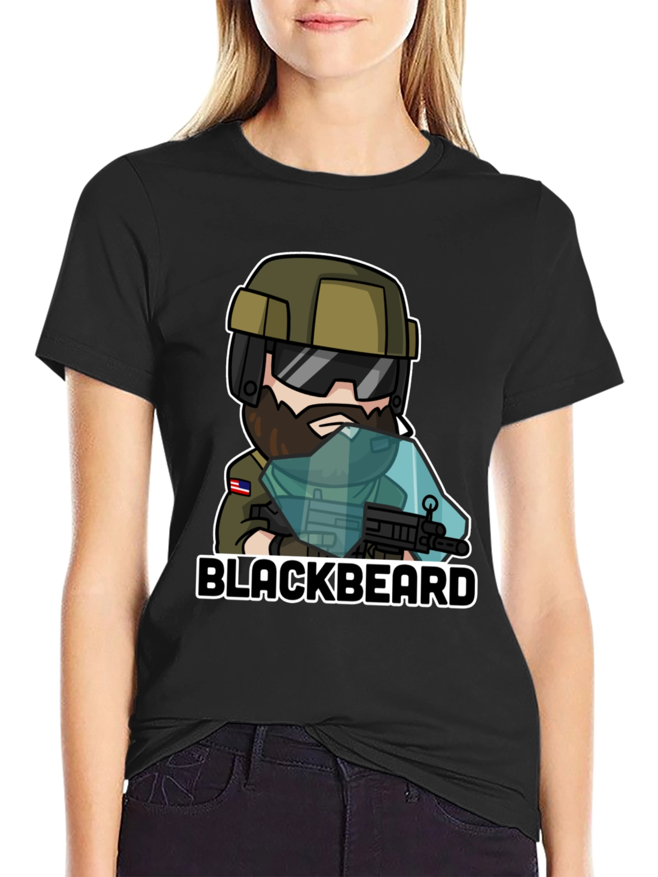 Blackbeard Character Graphic Tee