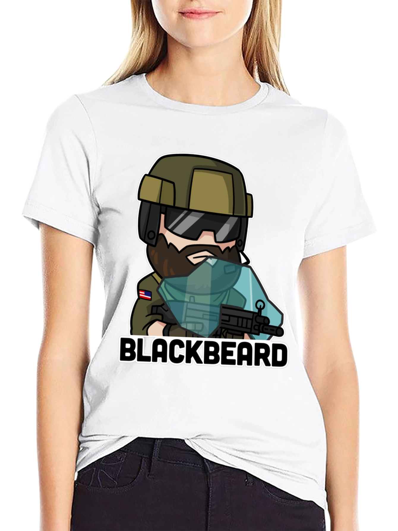 Blackbeard Character Graphic Tee