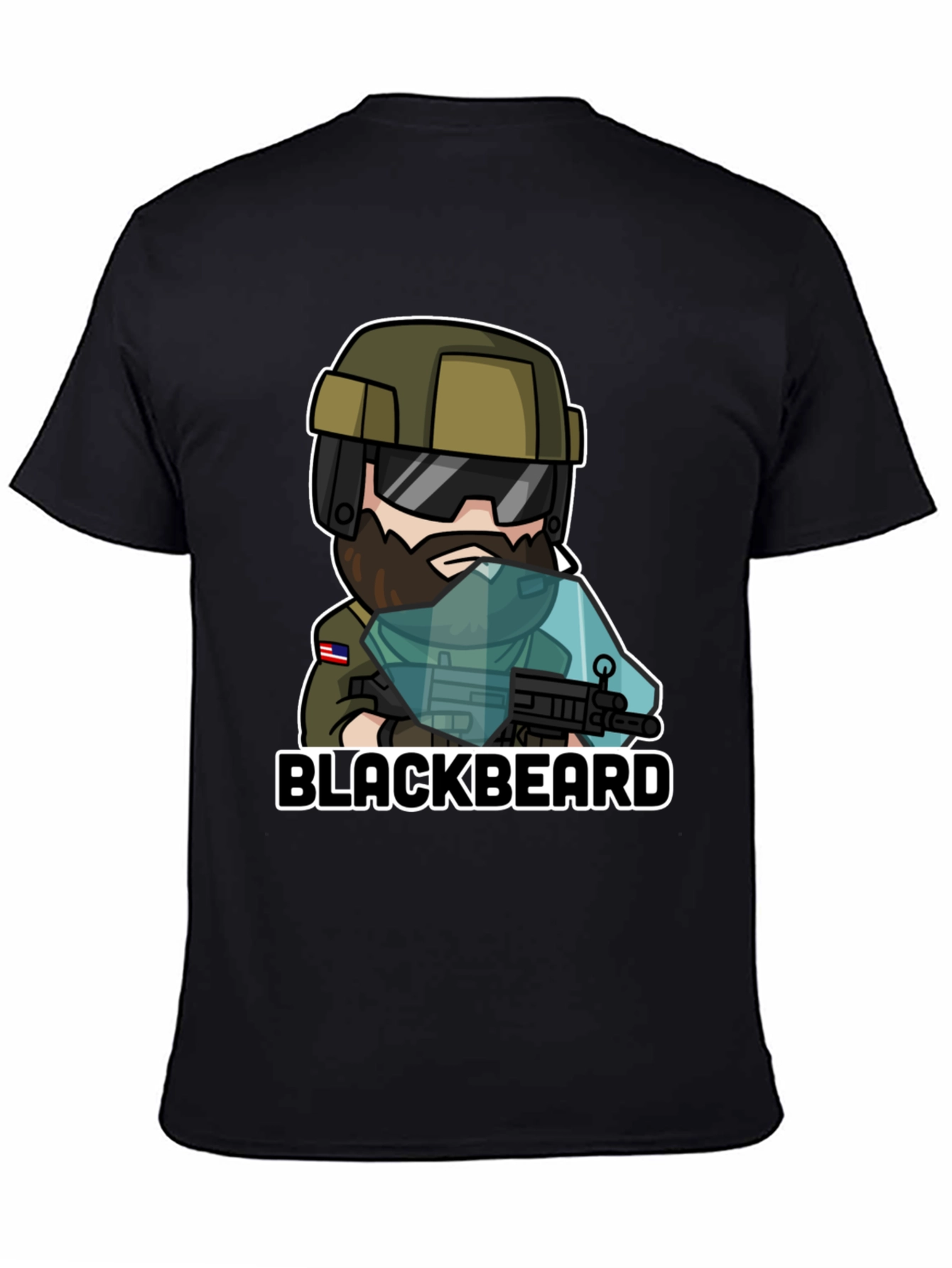 Blackbeard Character Graphic Tee