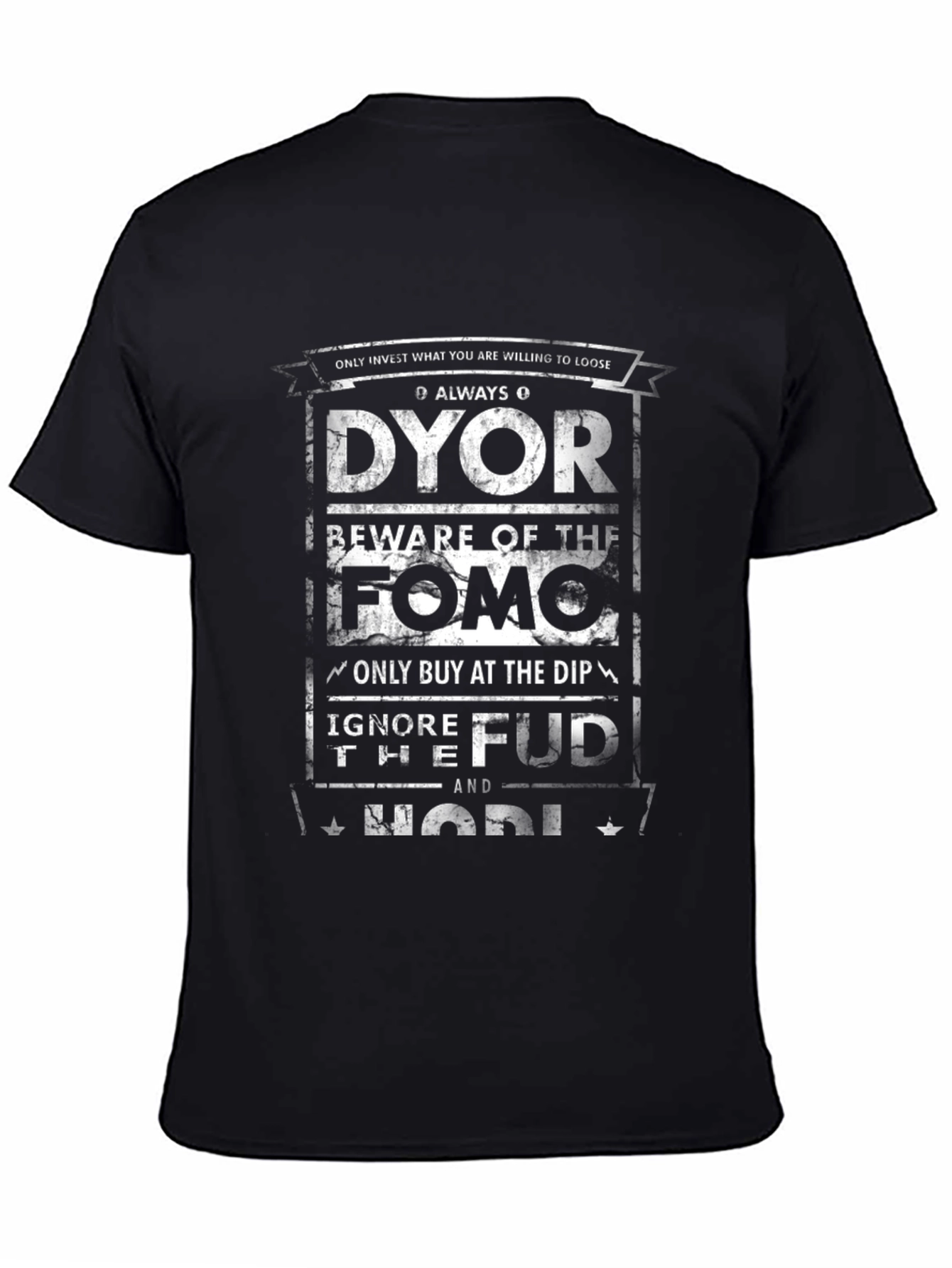 DYOR Crypto Black T-Shirt