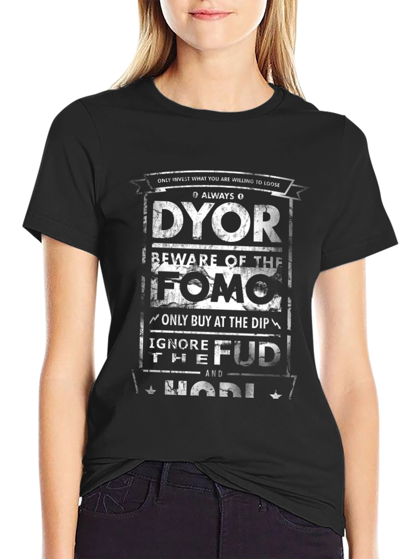 DYOR Crypto Black T-Shirt