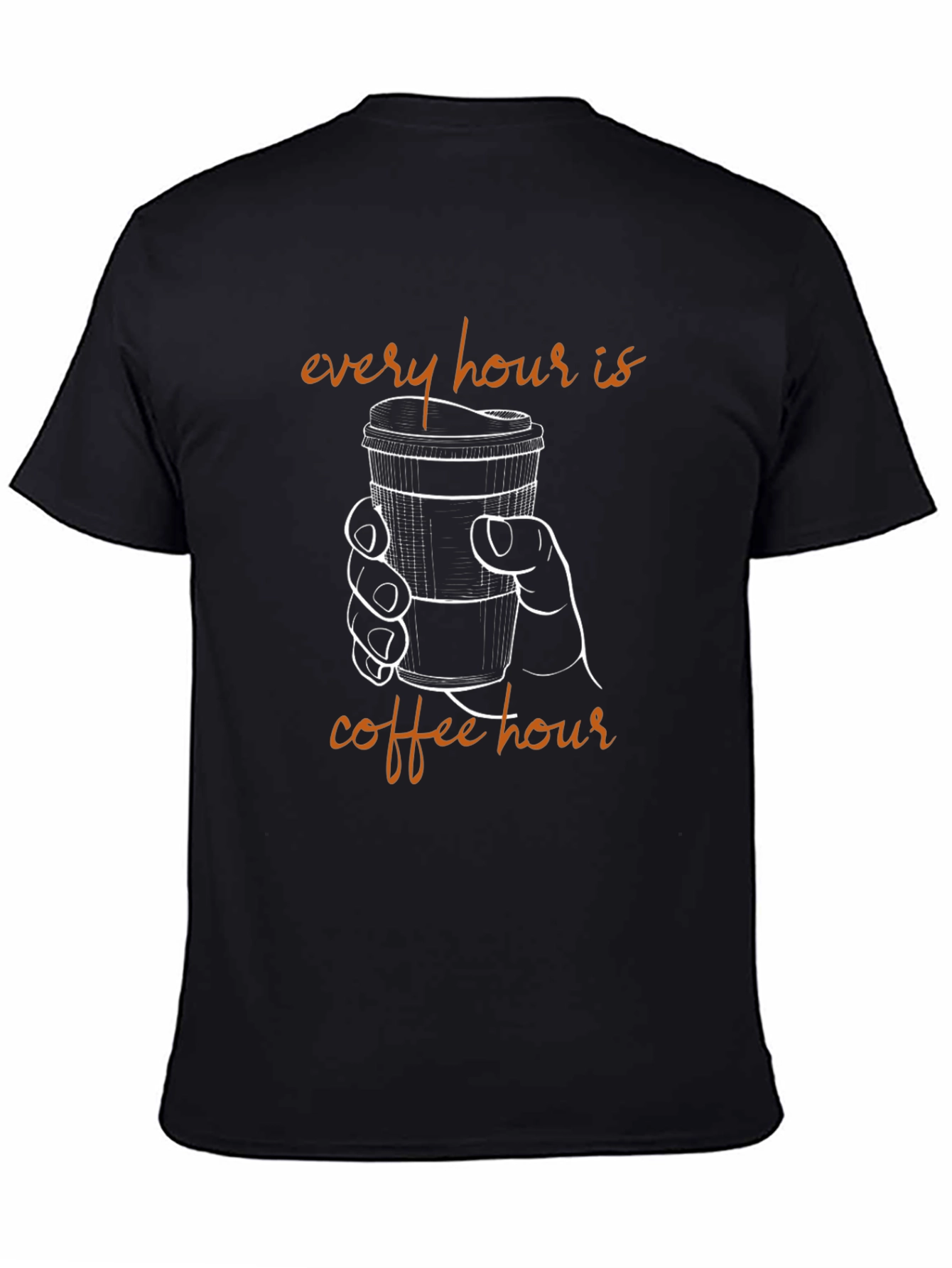 Every Hour is Coffee Hour Black T-Shirt