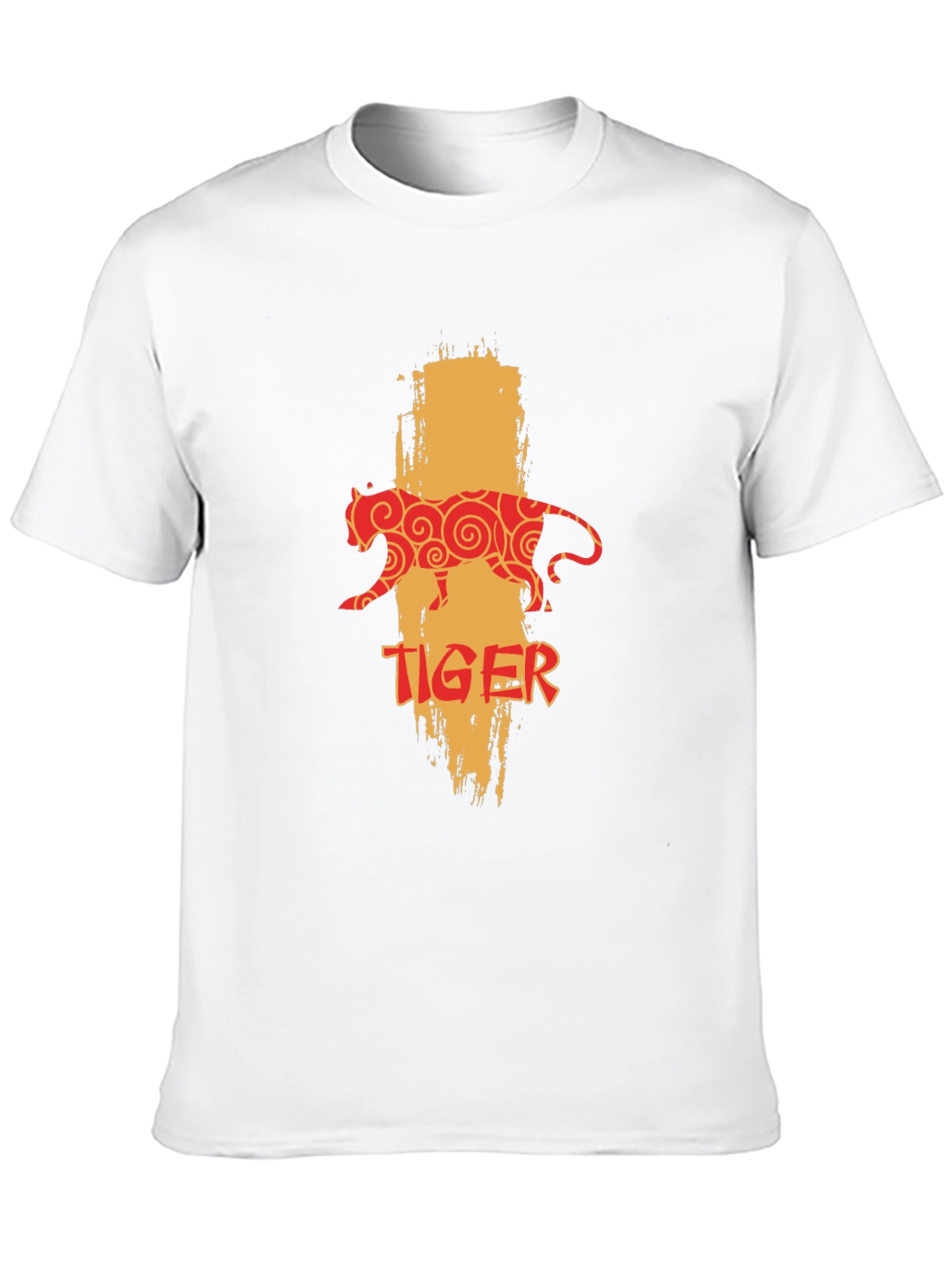 Tiger Graphic Print Black T-Shirt