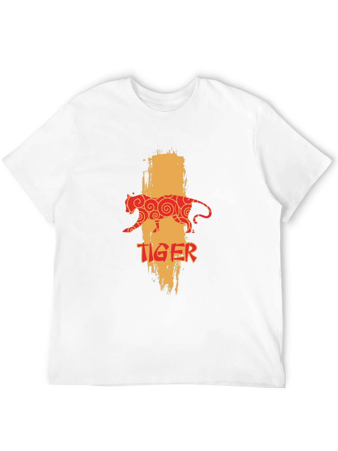Tiger Graphic Print Black T-Shirt
