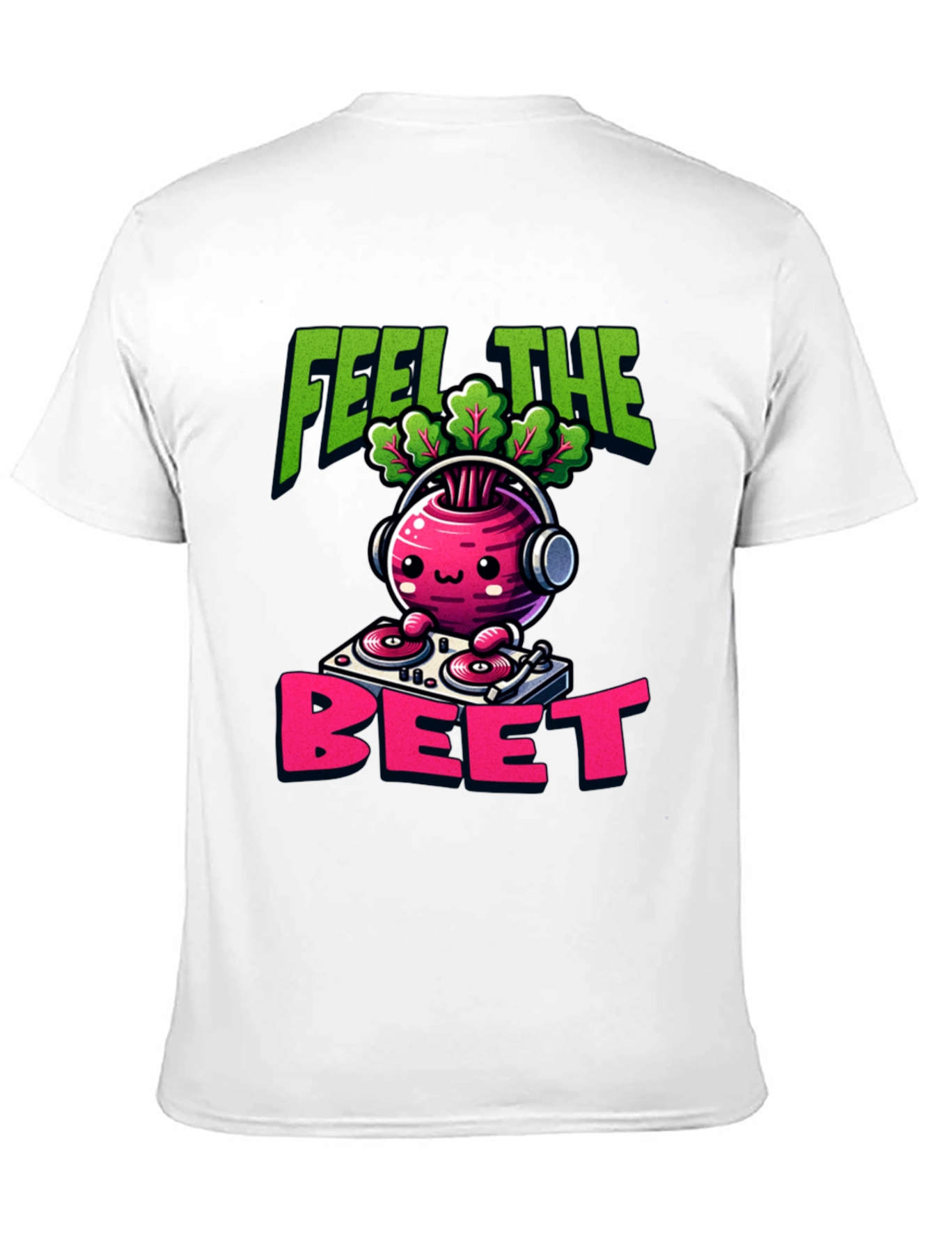 Feel the Beet DJ Cartoon T-Shirt