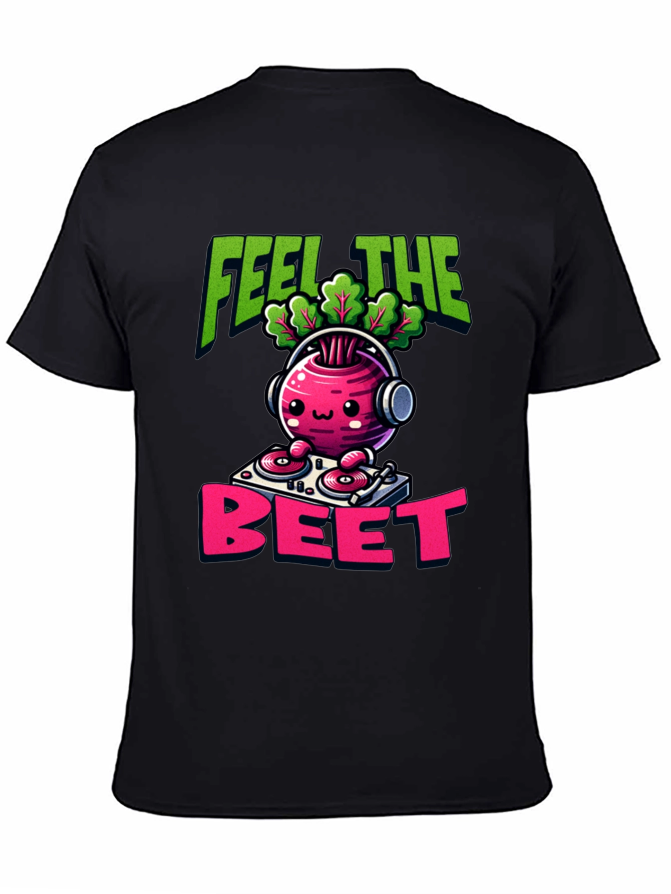 Feel the Beet DJ Cartoon T-Shirt