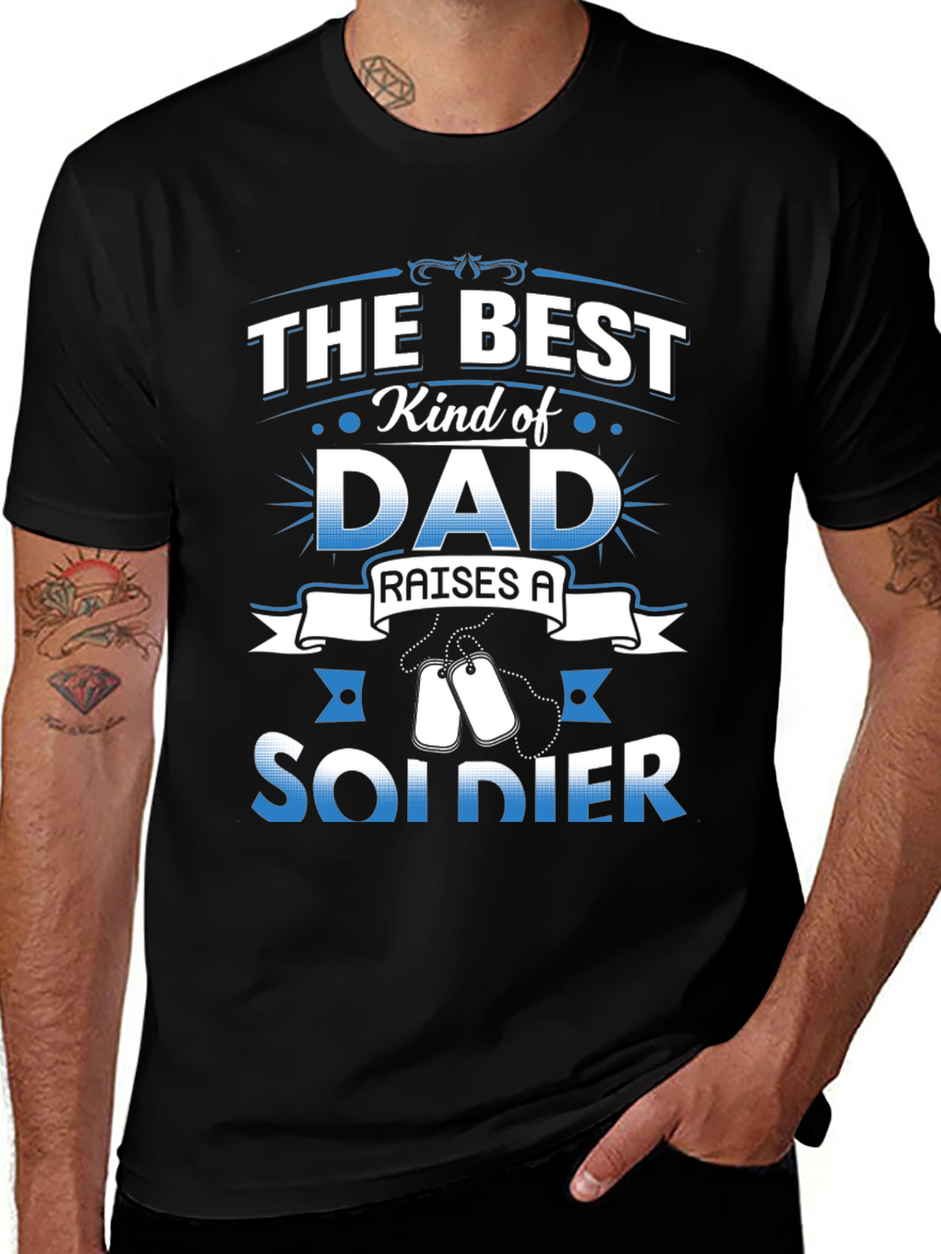 Best Kind of Dad Raises a Soldier T-Shirt