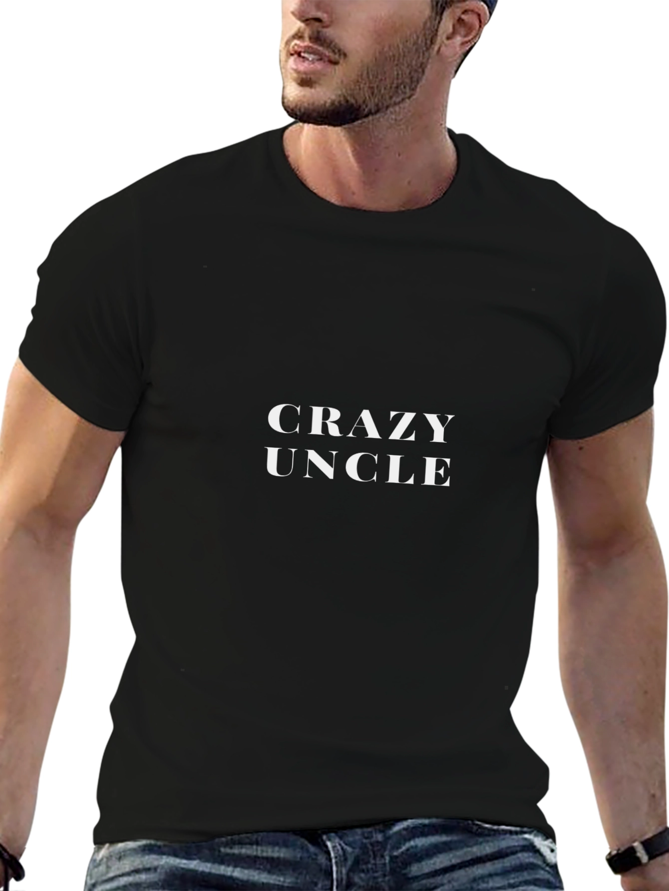 Crazy Uncle Black T-Shirt