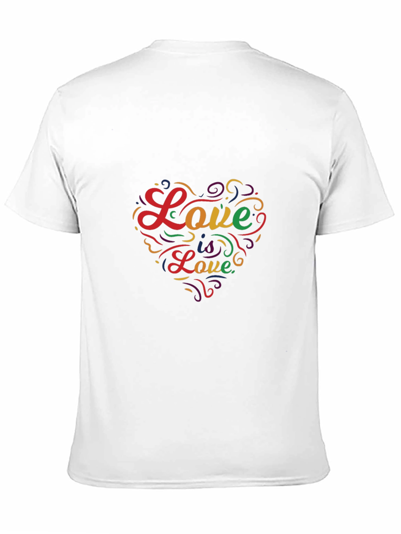 Love is Love Heart Graphic Tee - Black