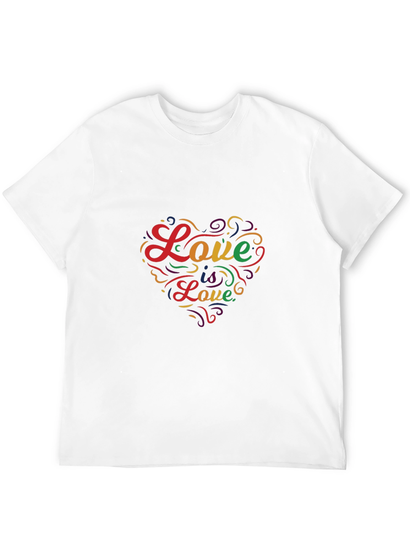 Love is Love Heart Graphic Tee - Black