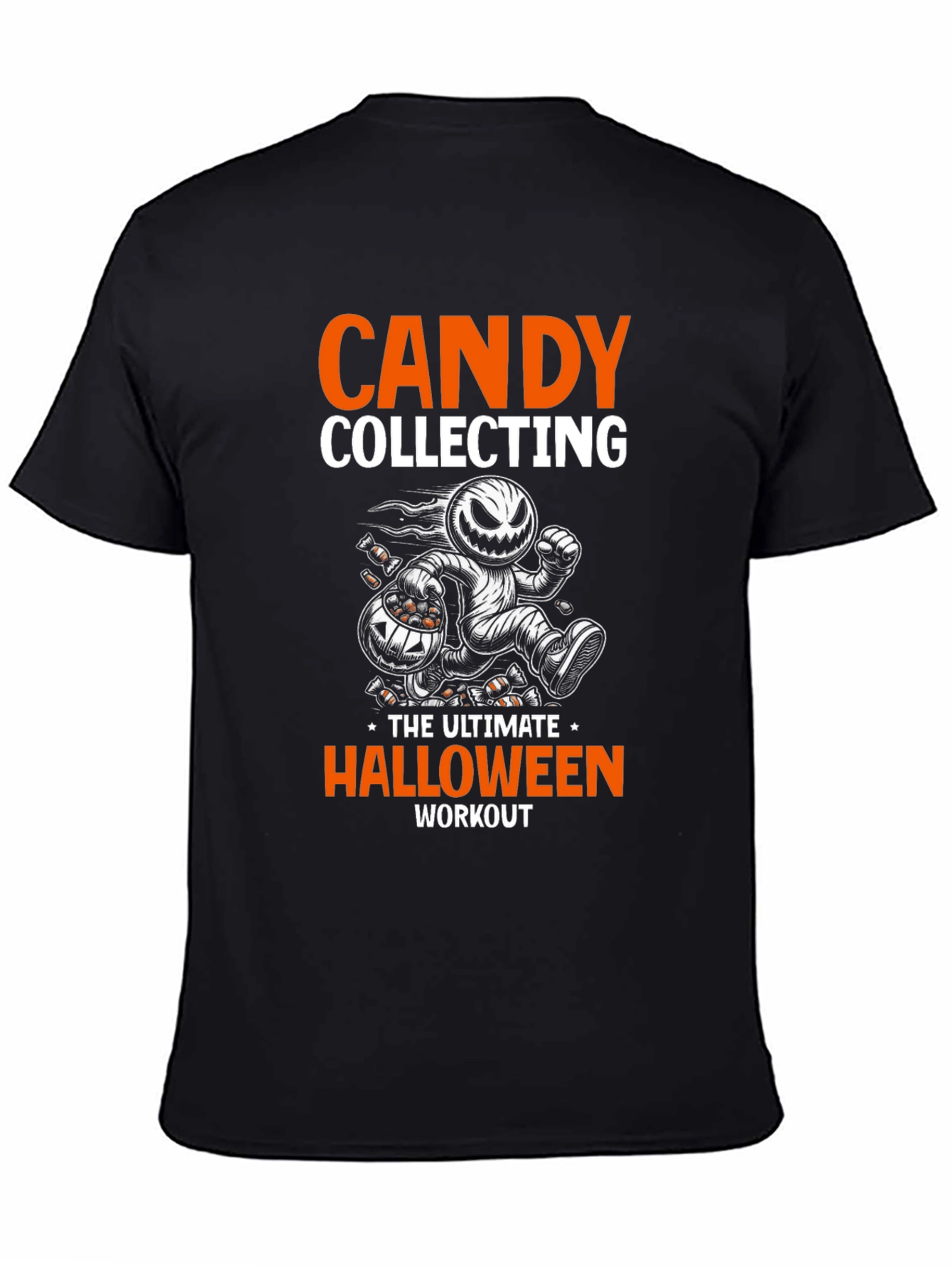 Candy Collecting Halloween Workout Graphic Tee