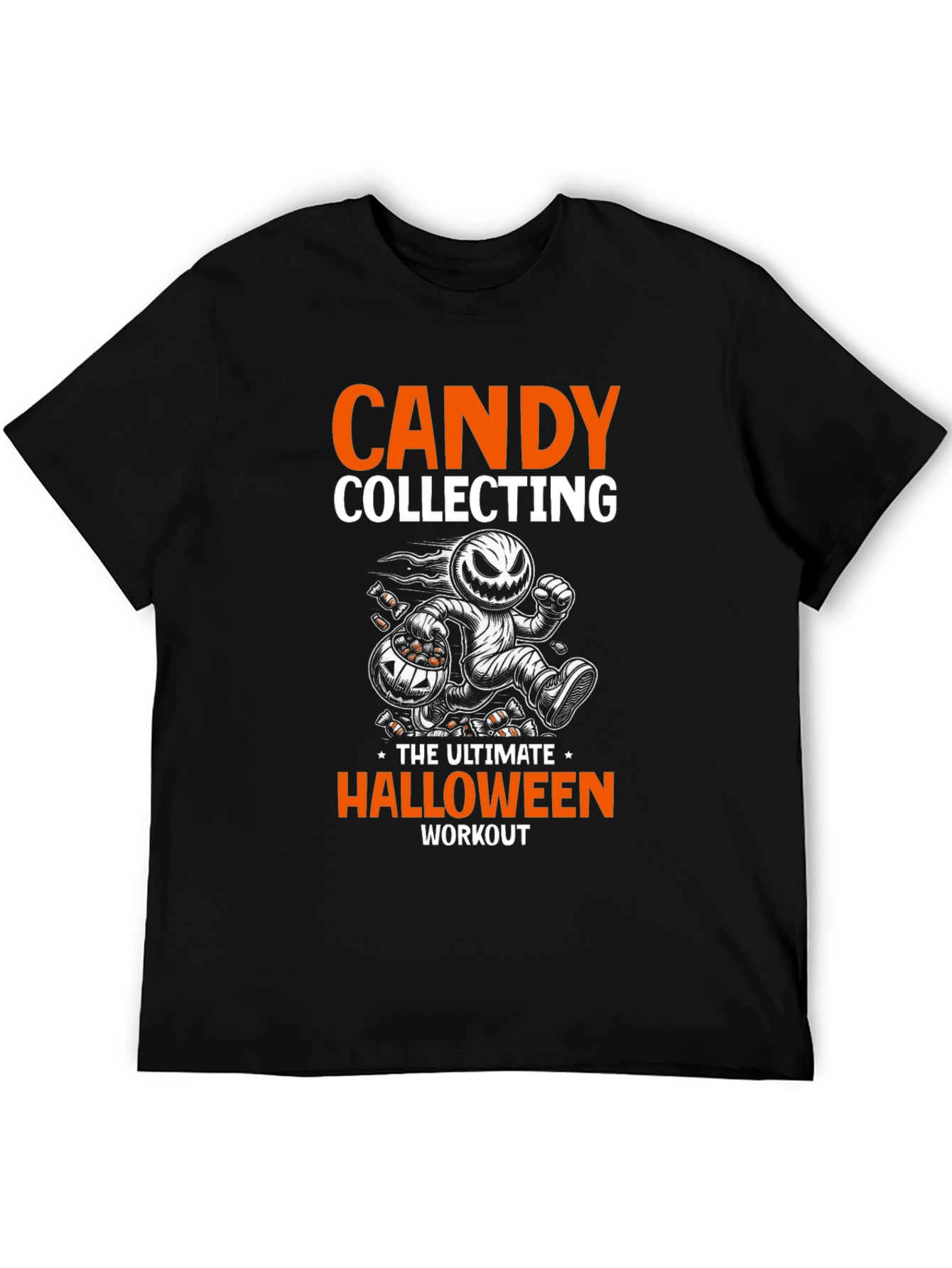 Candy Collecting Halloween Workout Graphic Tee