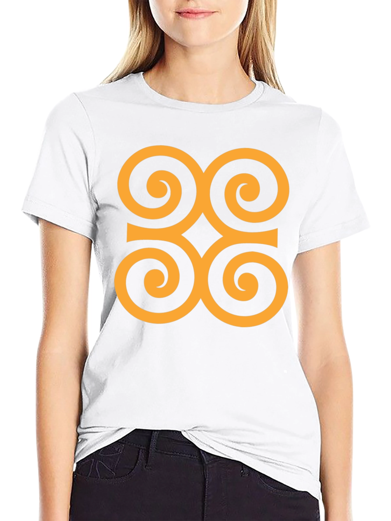 Adinkra Symbol Graphic Tee - Black