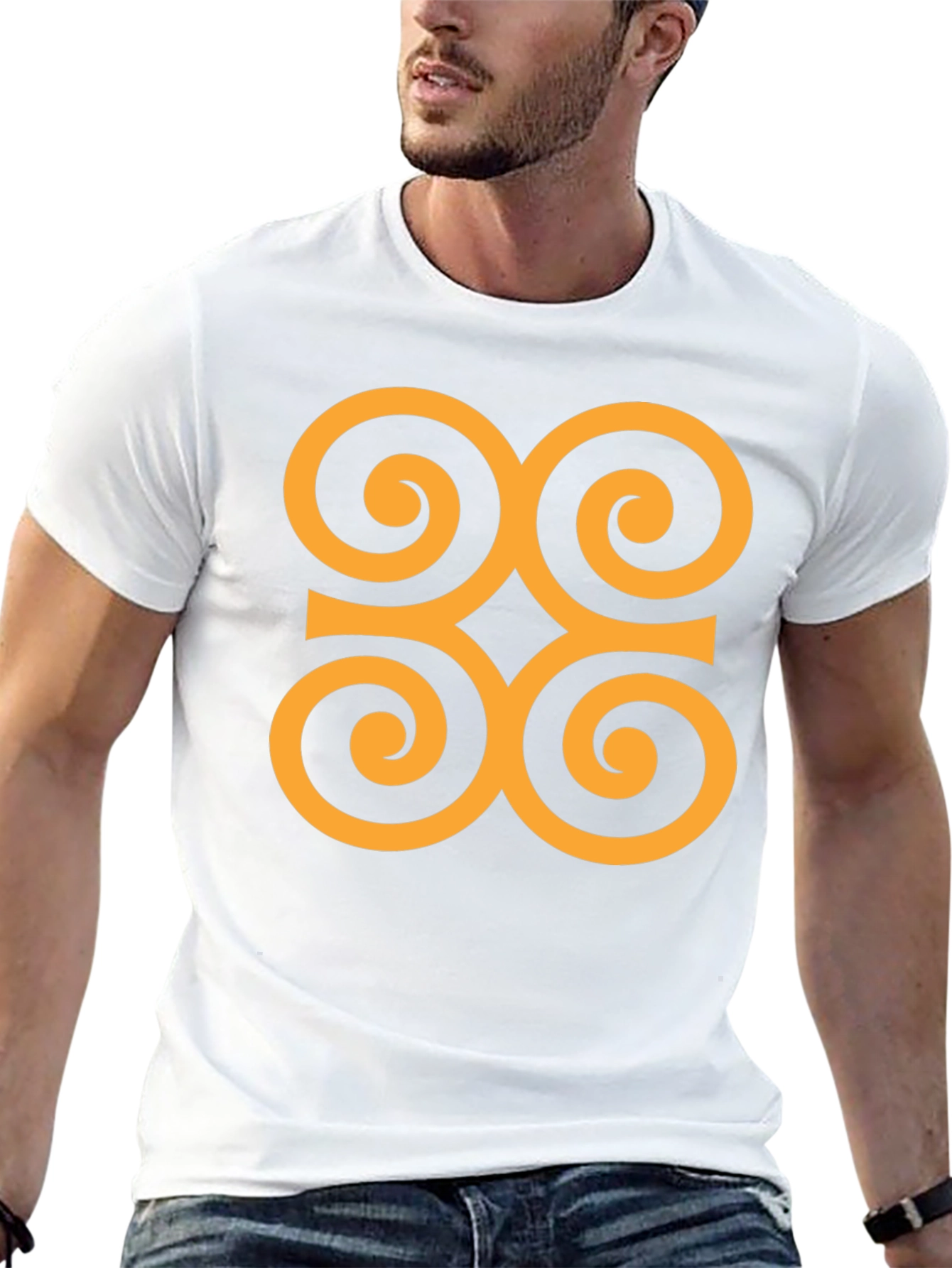 Adinkra Symbol Graphic Tee - Black