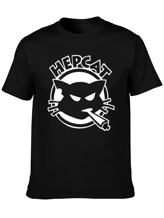 Hepcat T-Shirt - Cool Cat Smoker Design