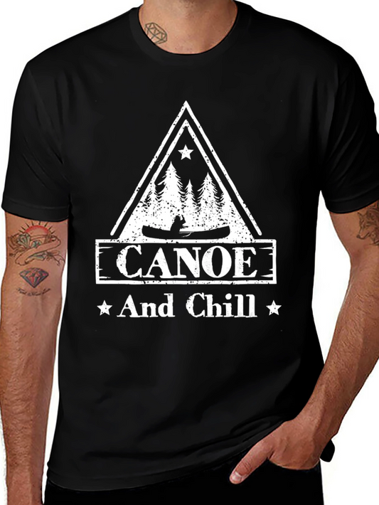 Canoe And Chill Black T-Shirt