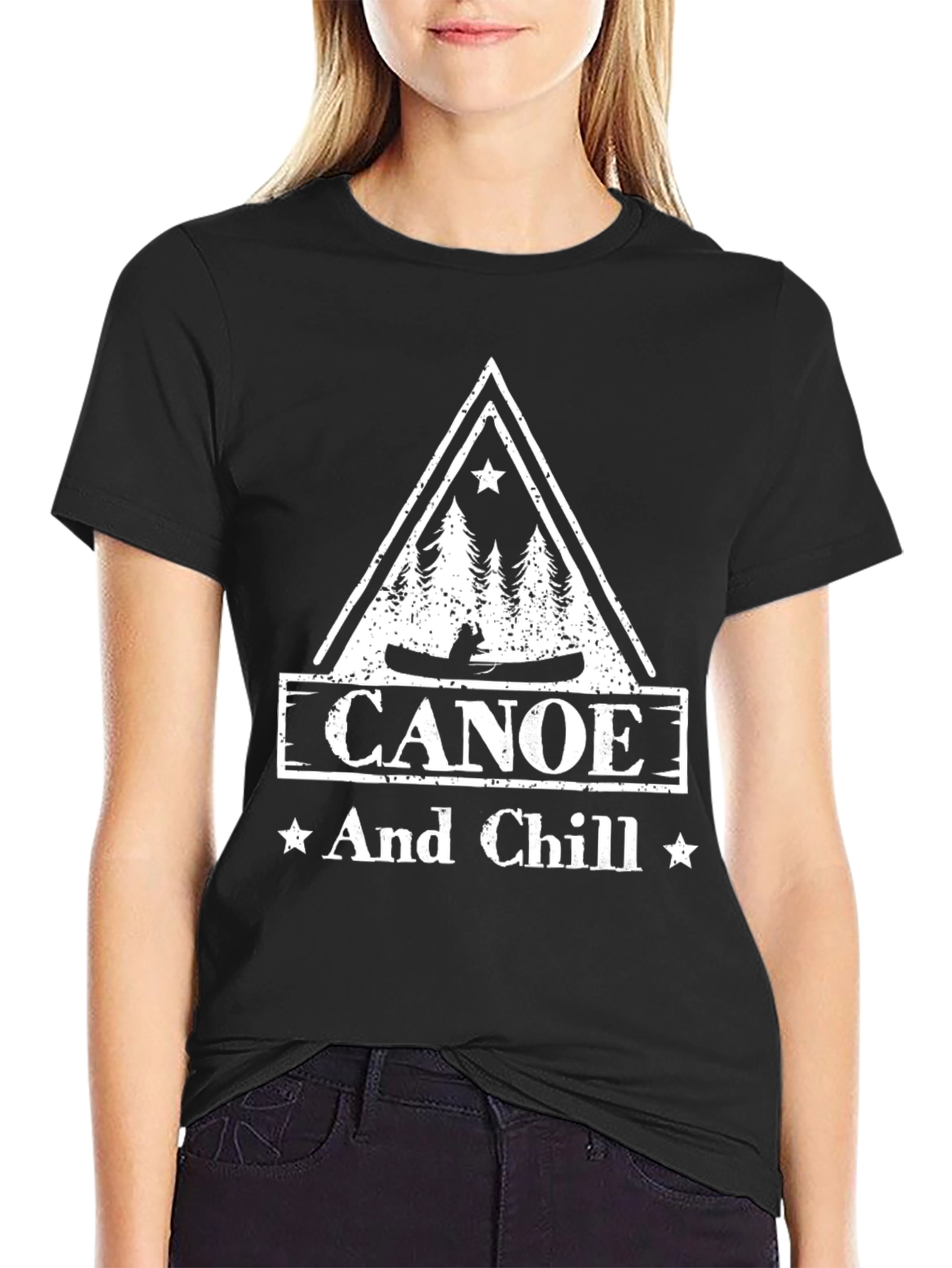 Canoe And Chill Black T-Shirt