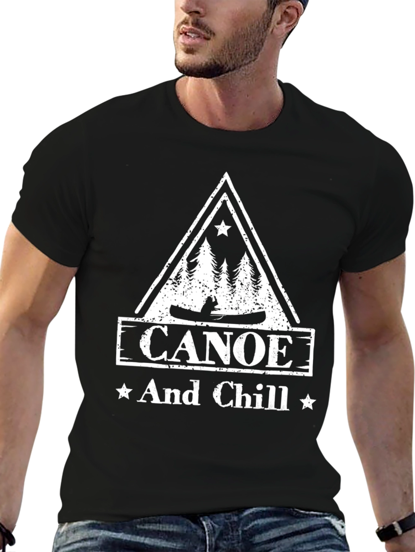 Canoe And Chill Black T-Shirt