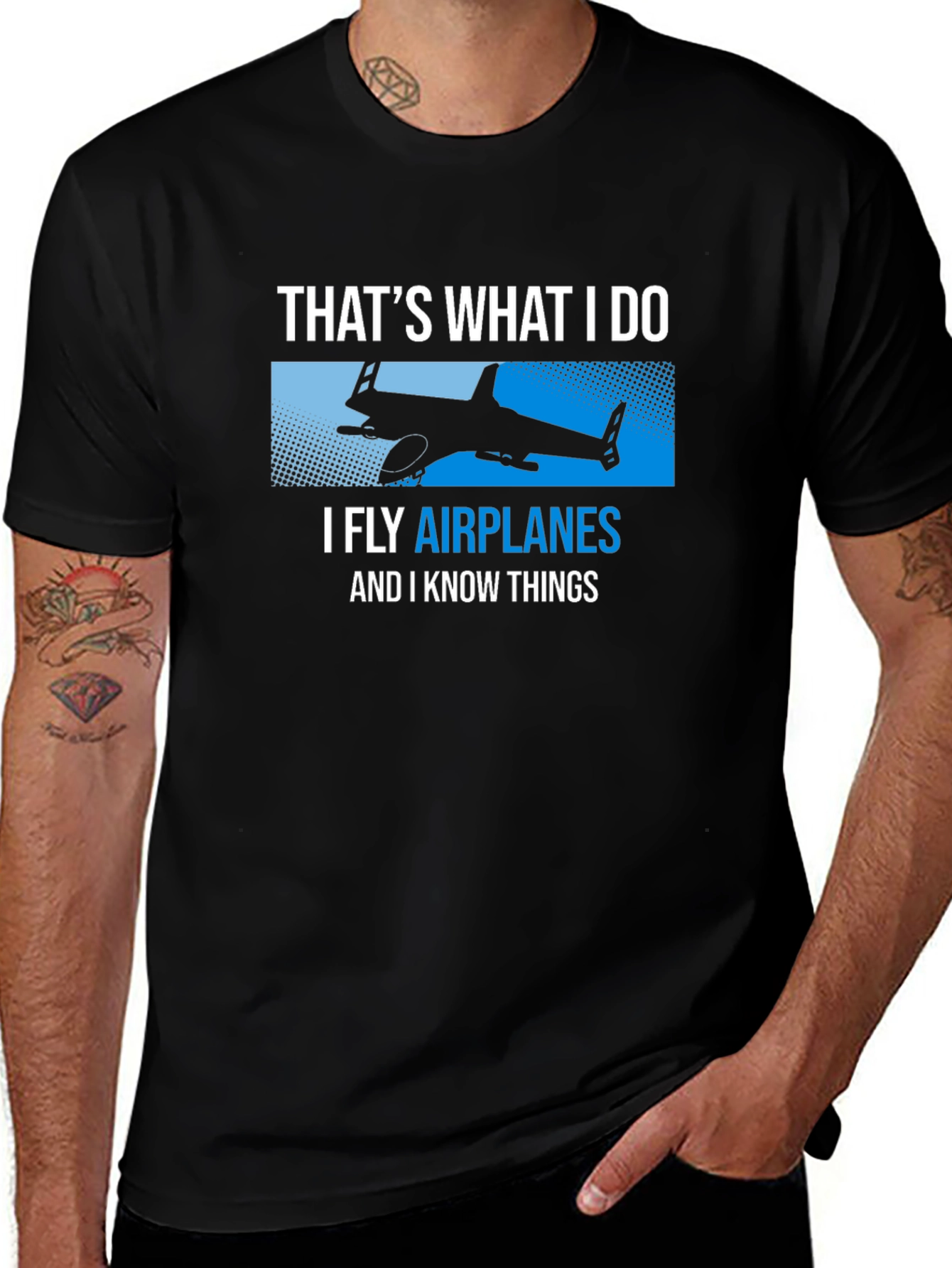 I Fly Airplanes Funny T-Shirt