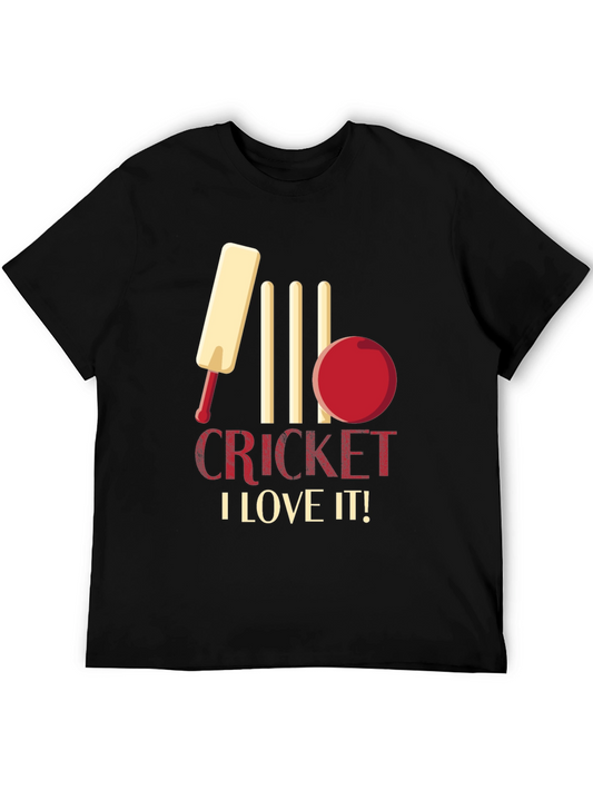 Cricket Fan T-Shirt - I Love It! Design