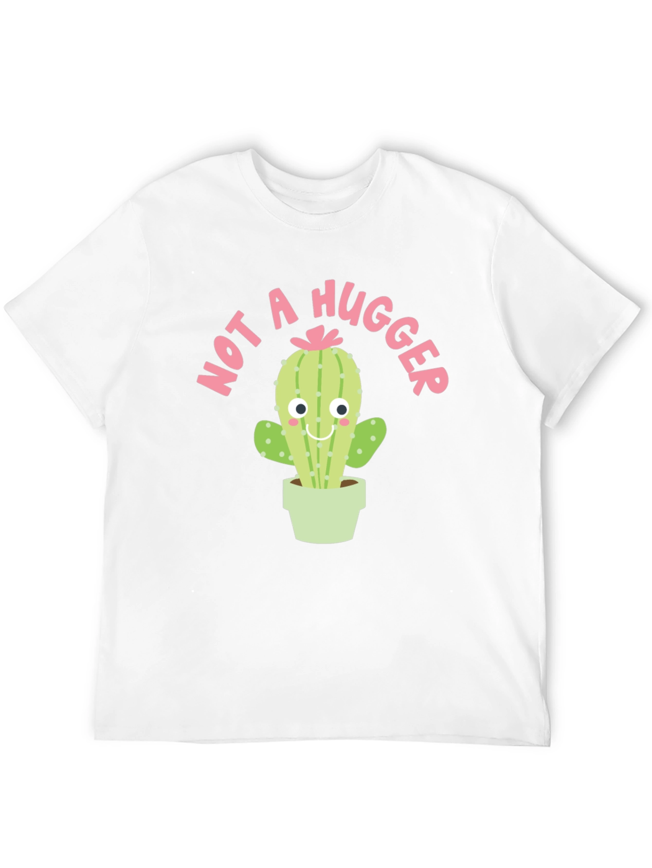 Not A Hugger Cactus Graphic T-Shirt