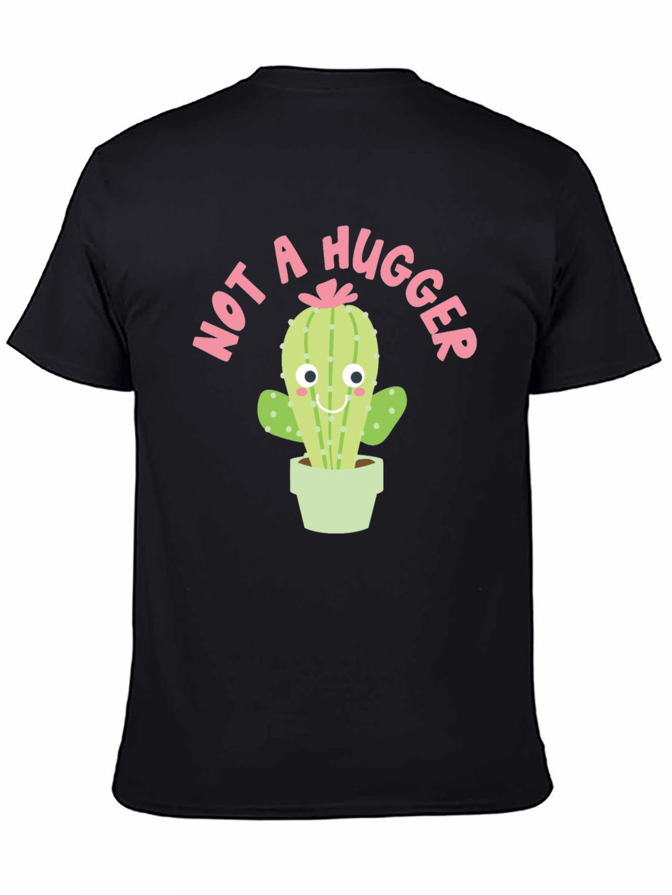Not A Hugger Cactus Graphic T-Shirt