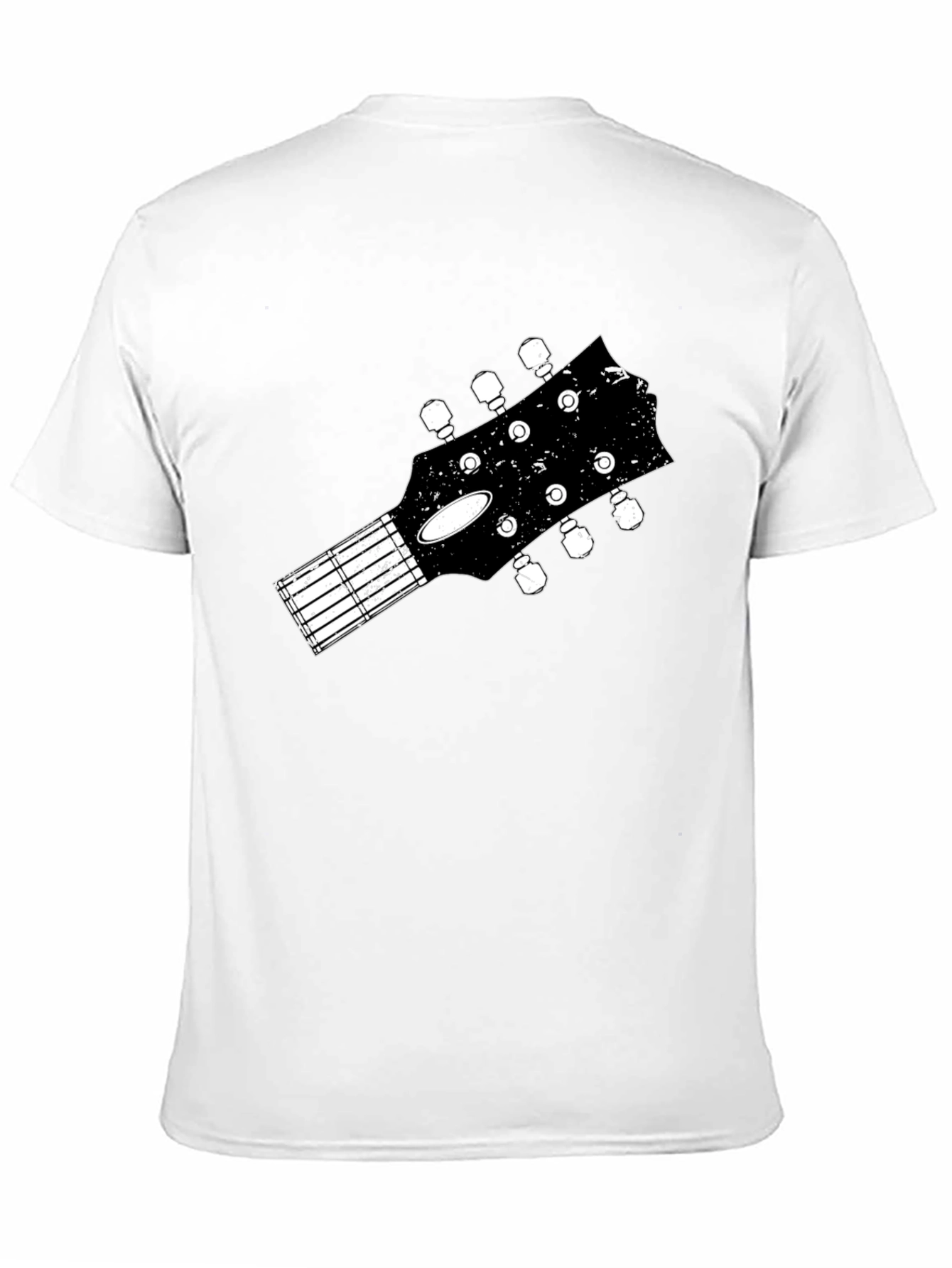 Guitar Headstock Graphic Tee - Black