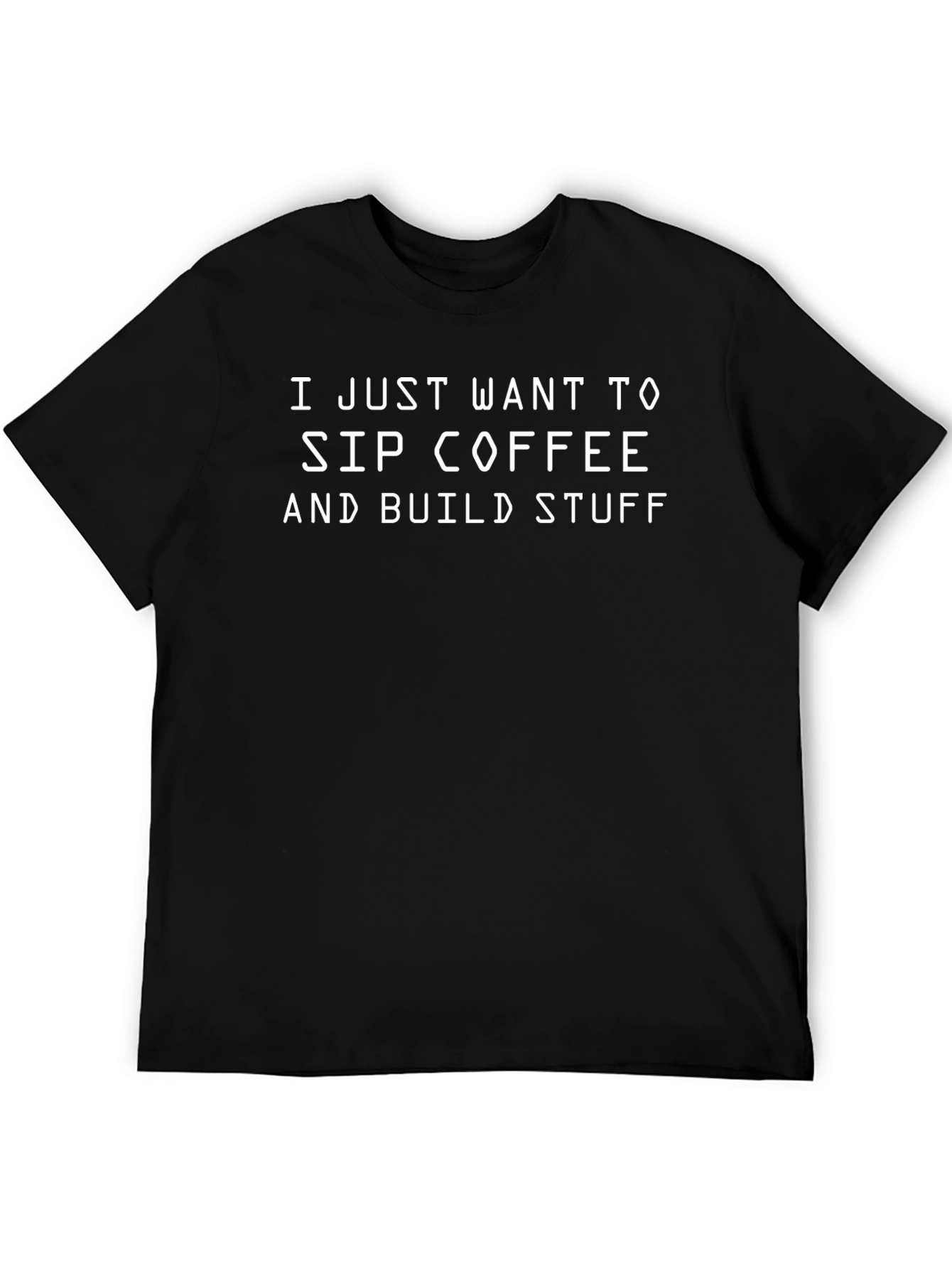 Coffee and Build T-Shirt - Funny Graphic Tee