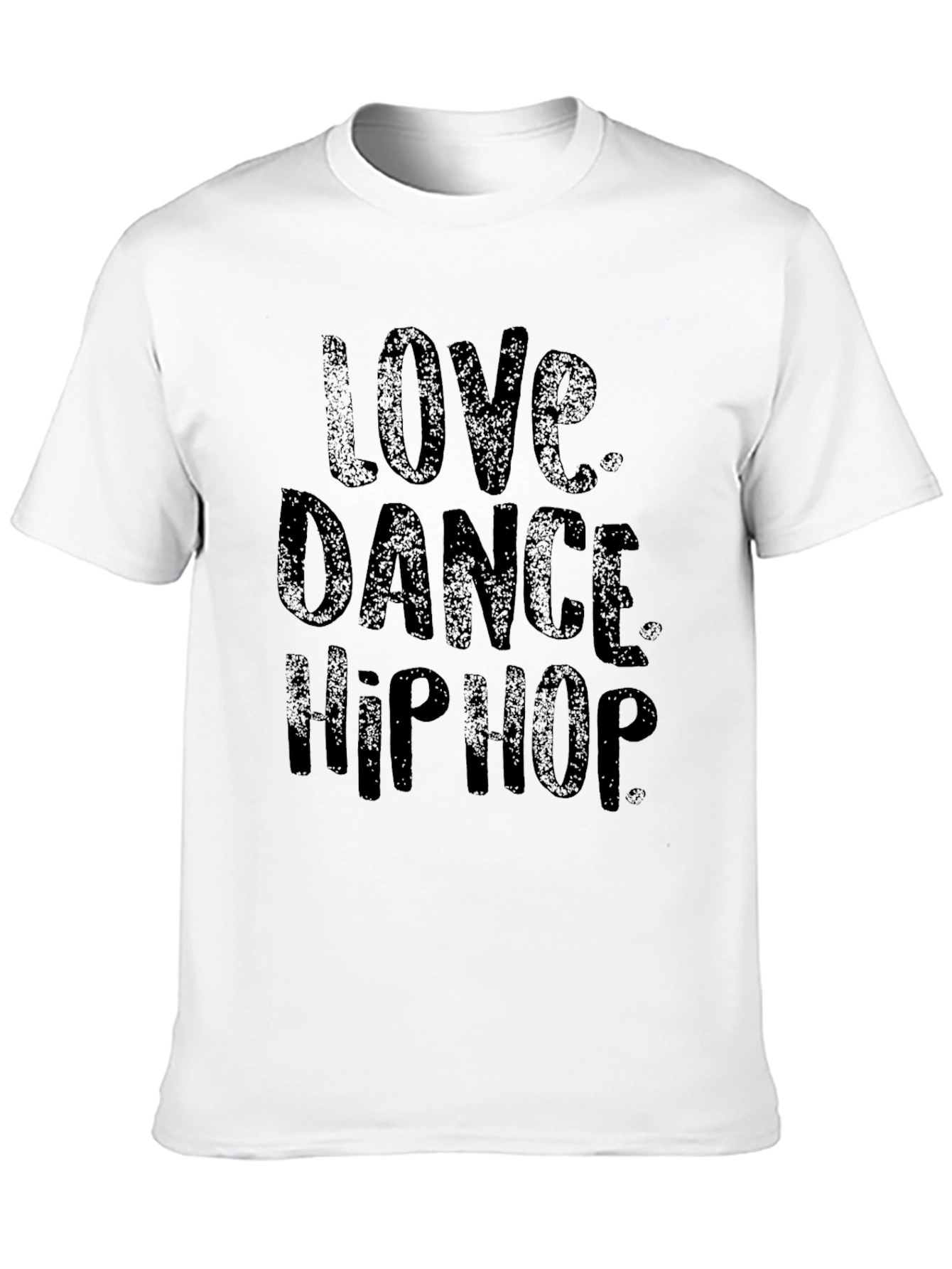 Love Dance Hip Hop Mens Black T-Shirt