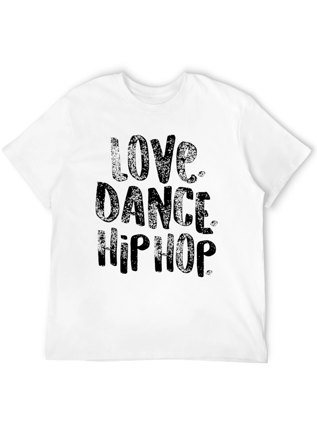 Love Dance Hip Hop Mens Black T-Shirt