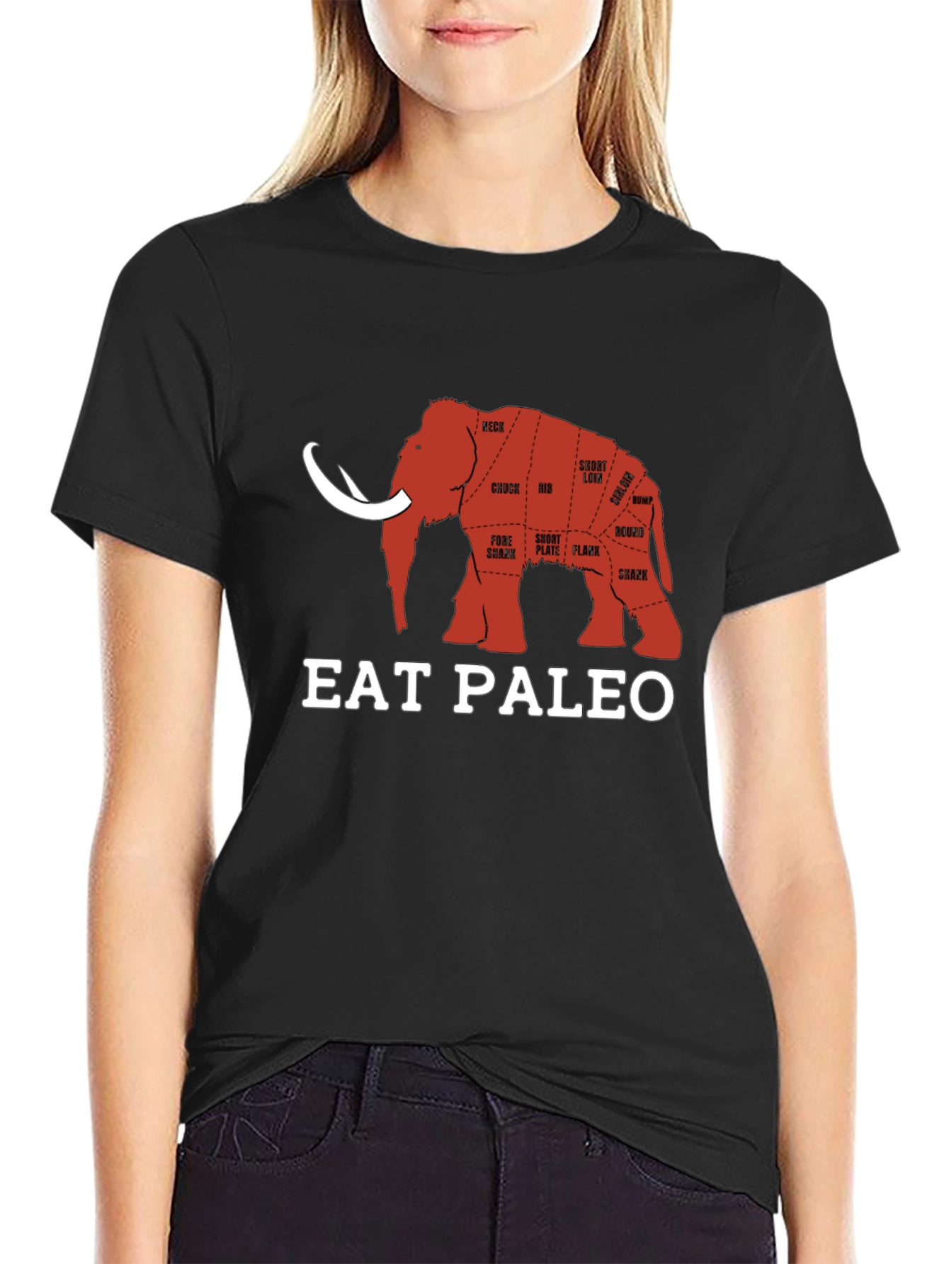 Eat Paleo Mammoth Meat Cuts T-Shirt