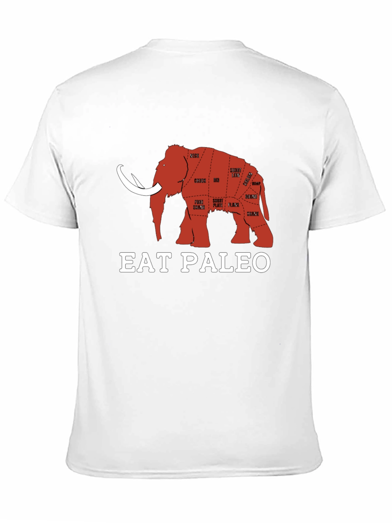 Eat Paleo Mammoth Meat Cuts T-Shirt