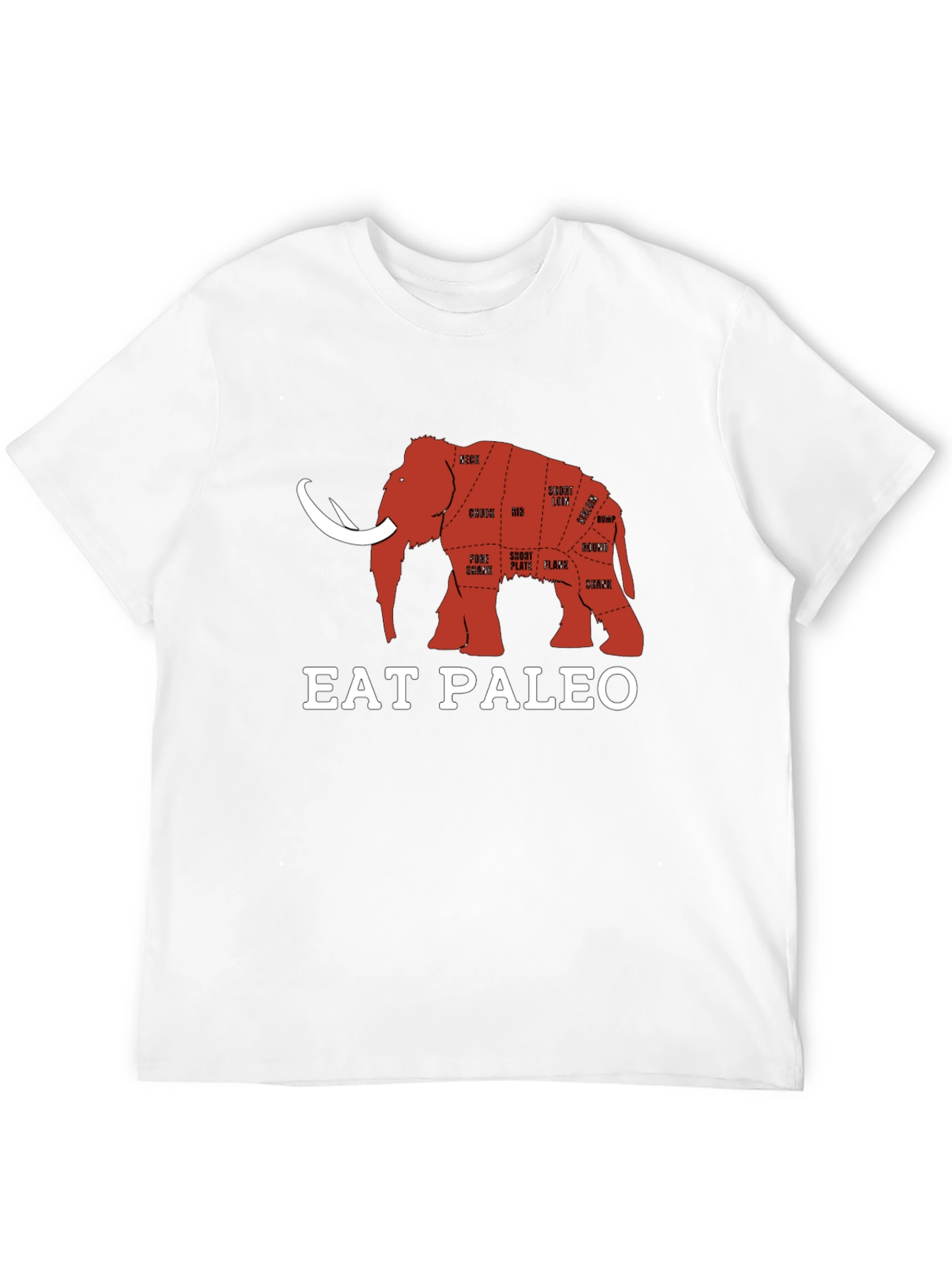 Eat Paleo Mammoth Meat Cuts T-Shirt