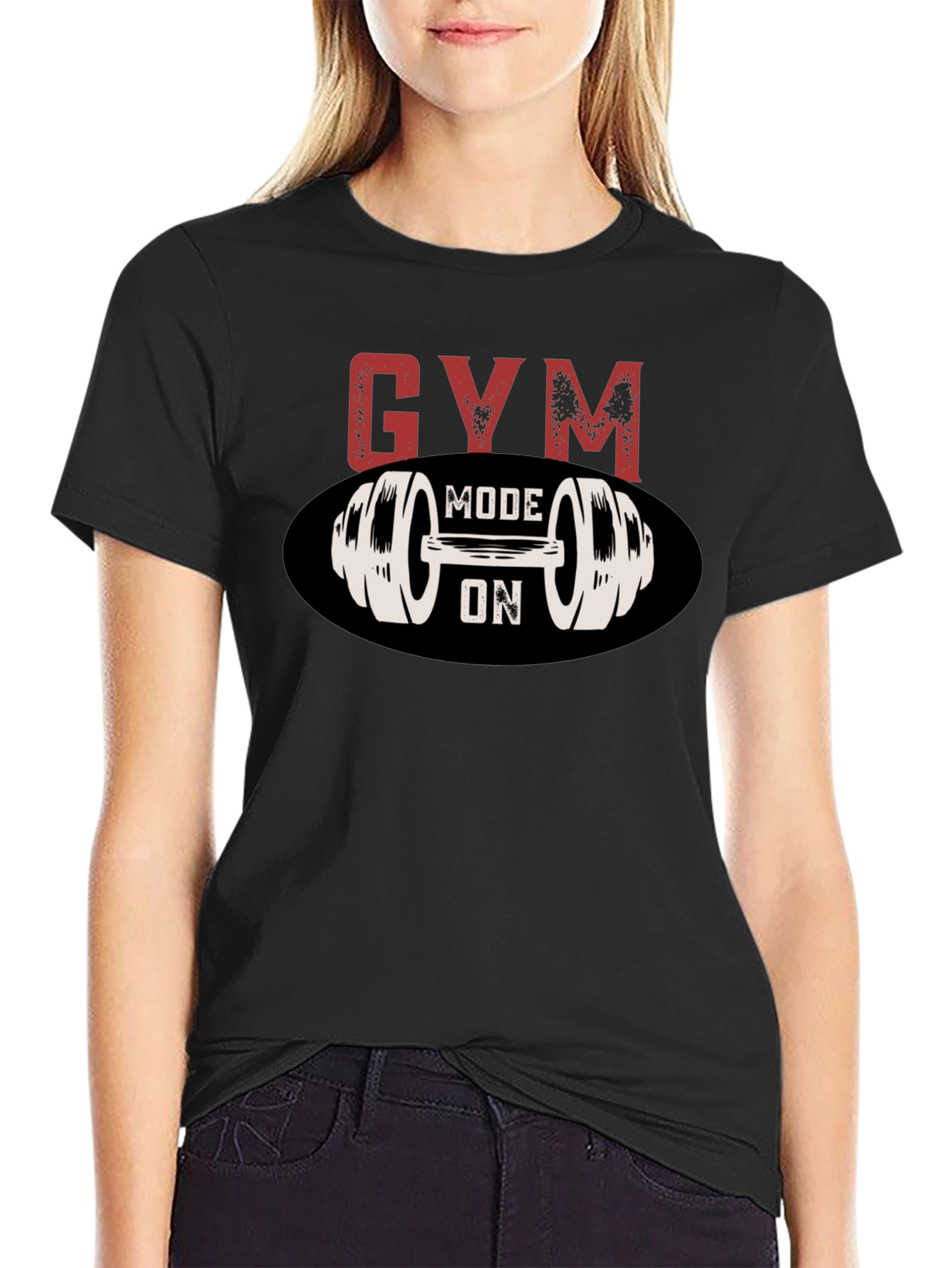Gym Mode On Graphic Tee - Fitness T-Shirt