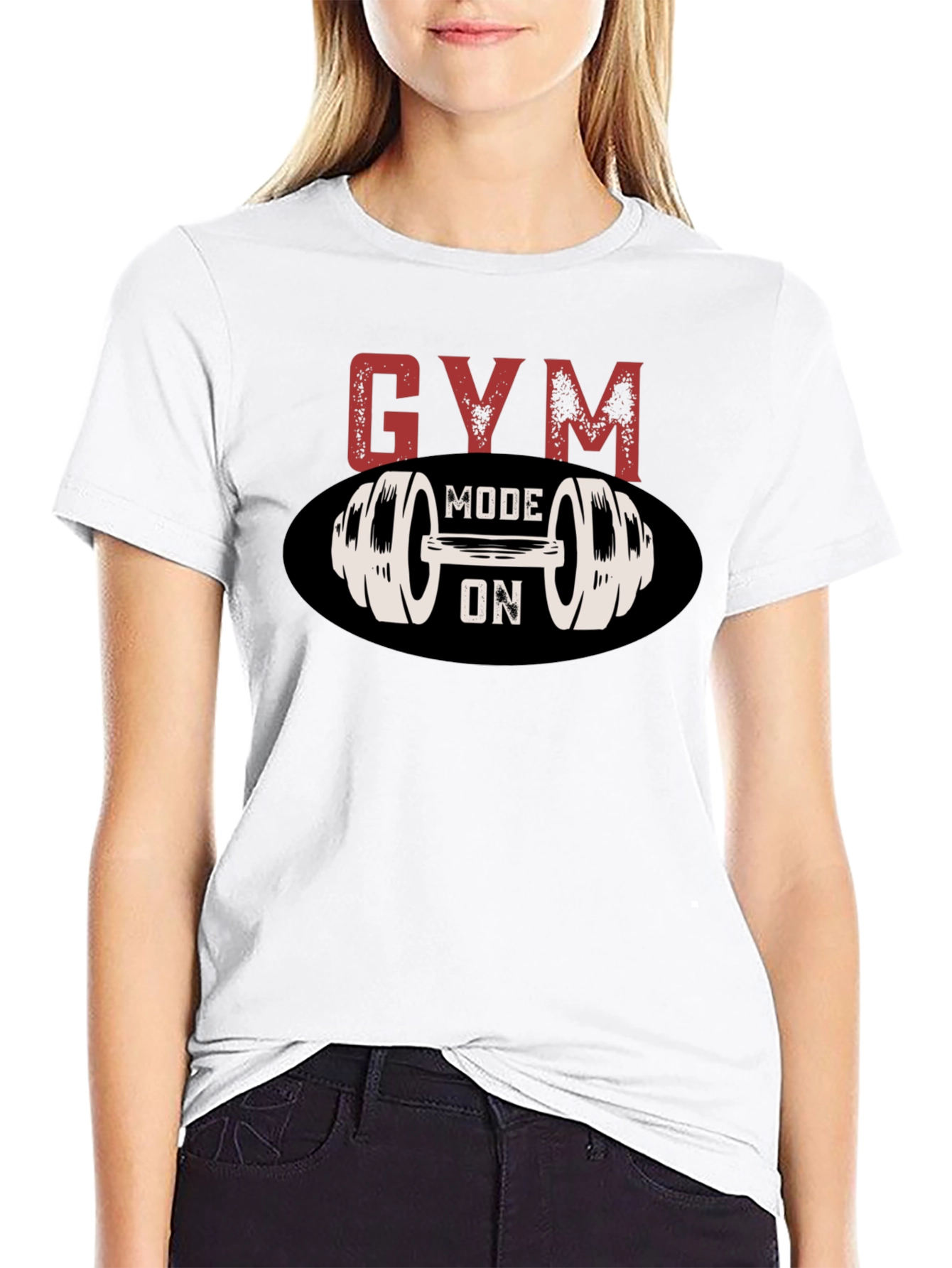 Gym Mode On Graphic Tee - Fitness T-Shirt