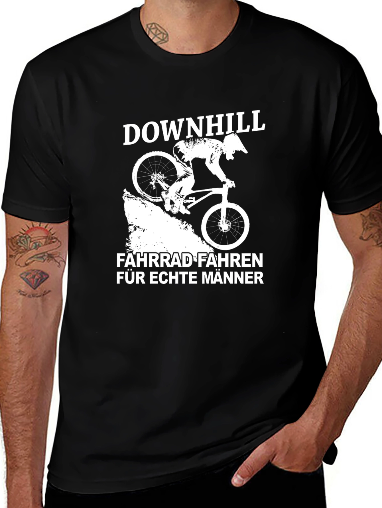 Downhill Biking T-Shirt - Fahrard Fahren Für Echte Männer