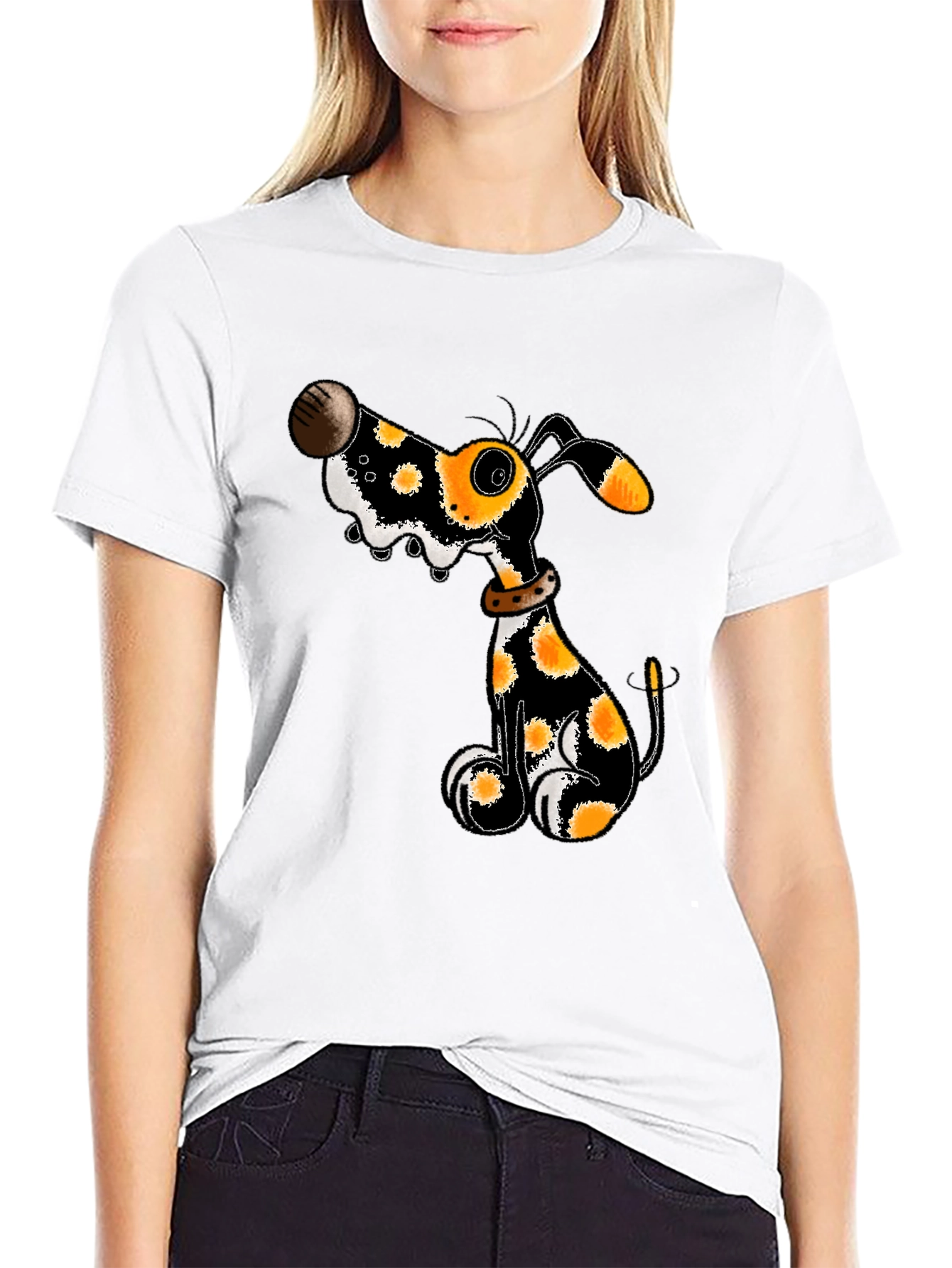 Dog Cartoon Graphic T-Shirt