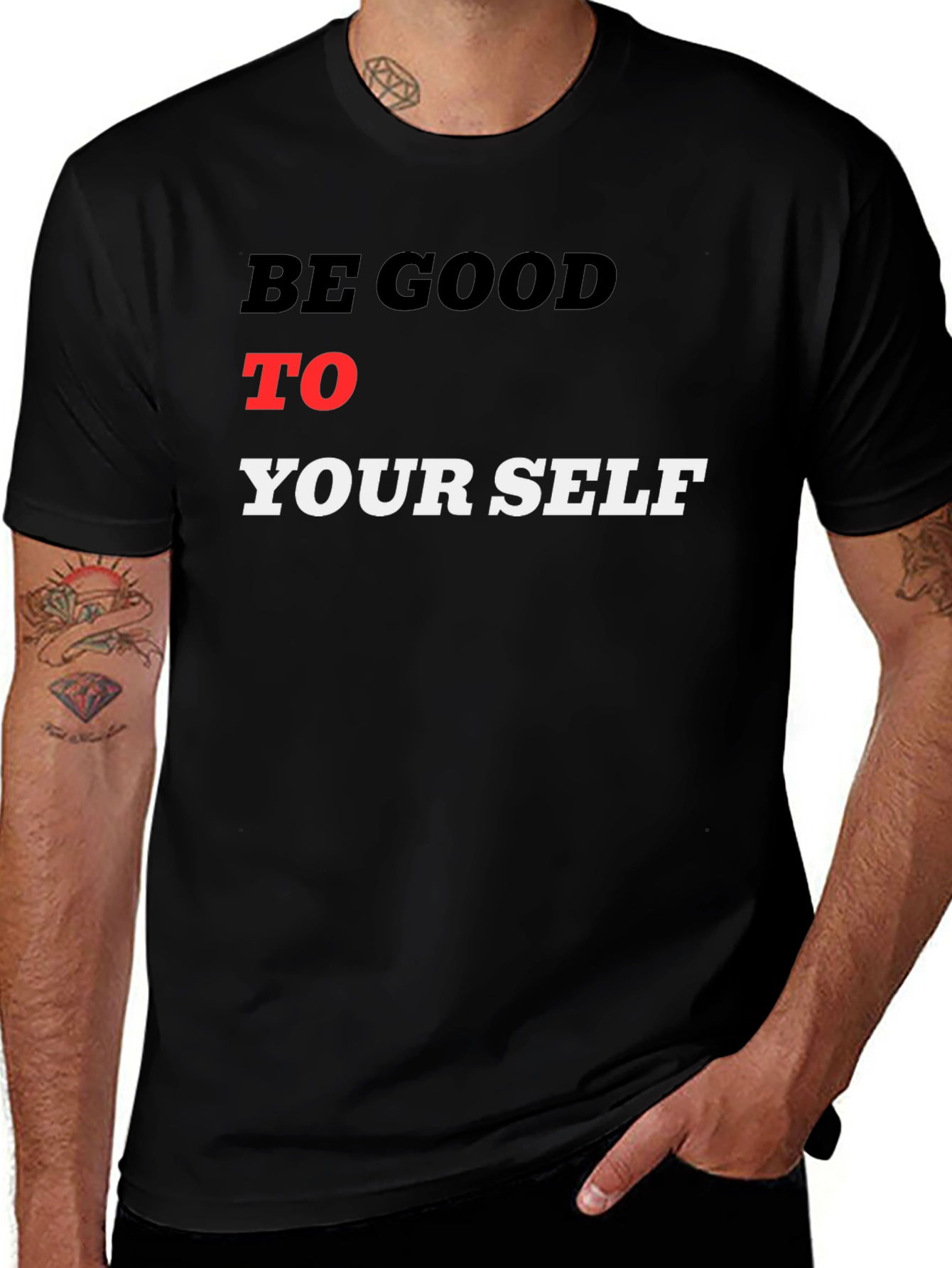Be Good To Yourself Black T-Shirt