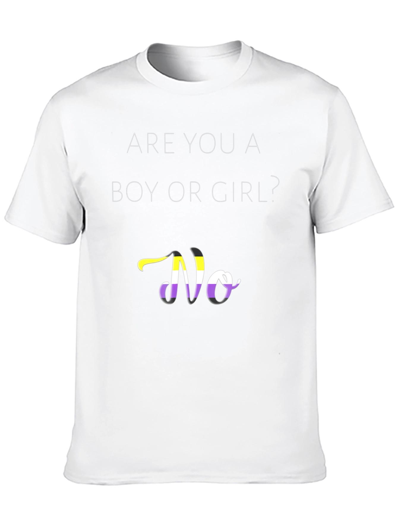 Are You a Boy or Girl? No T-Shirt