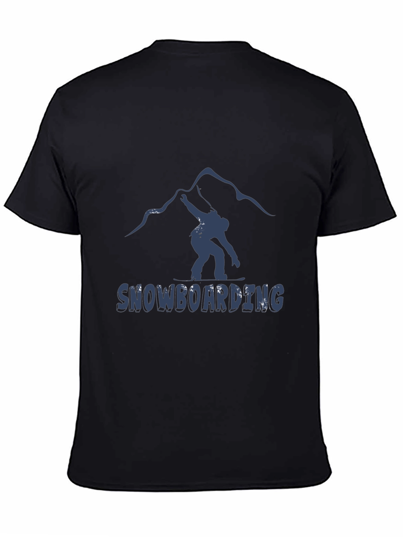 Snowboarding Graphic T-Shirt - Mountain Design