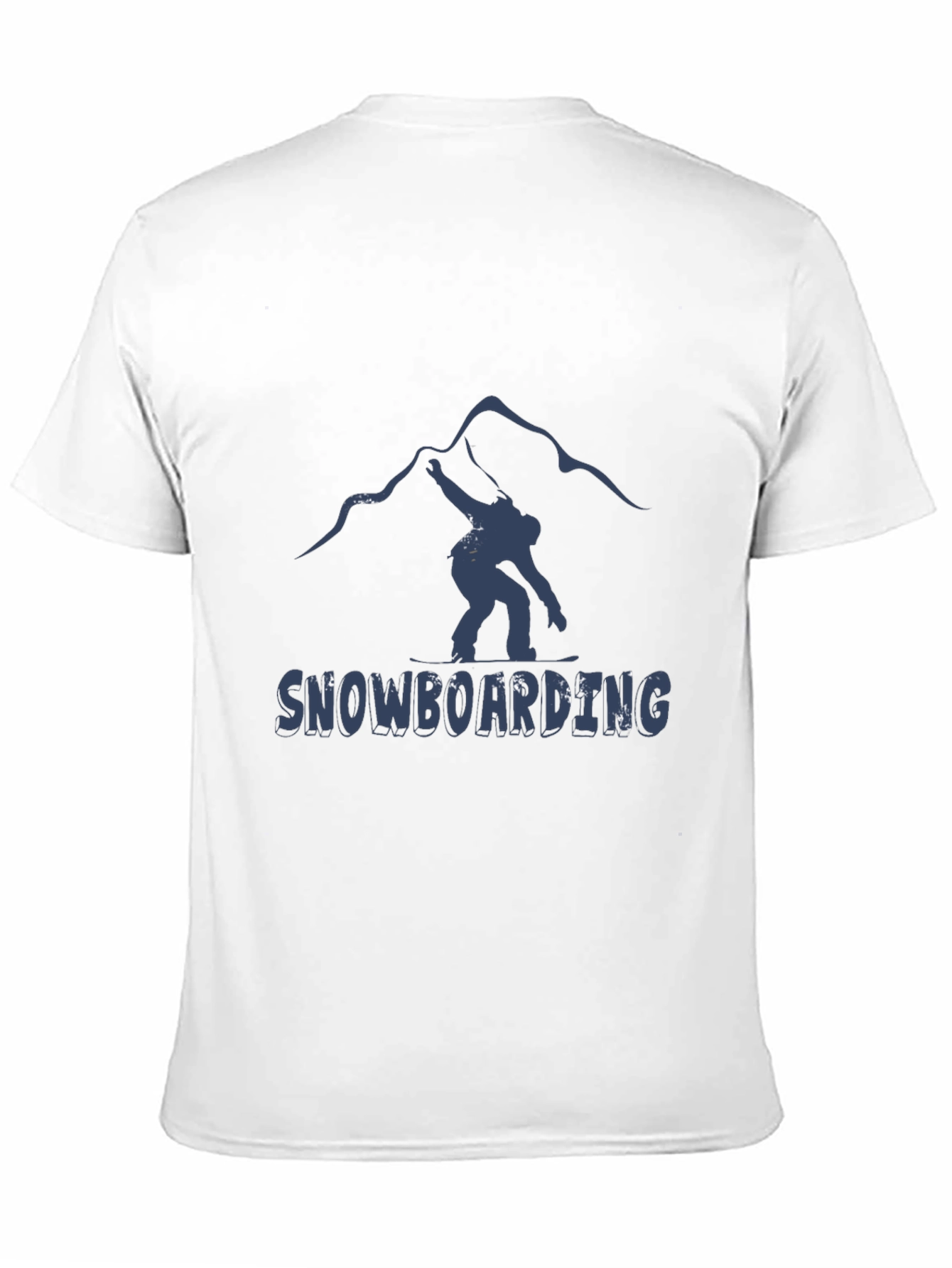 Snowboarding Graphic T-Shirt - Mountain Design