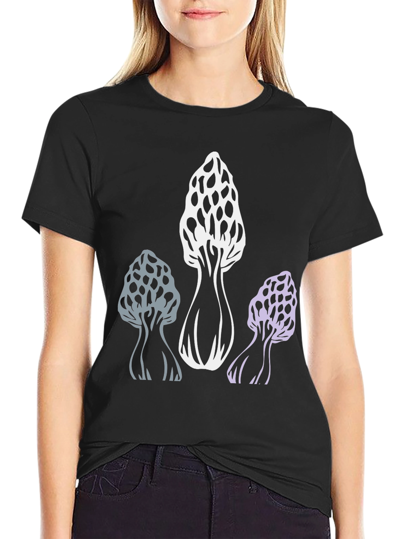Mushroom Graphic T-Shirt - Morel Design