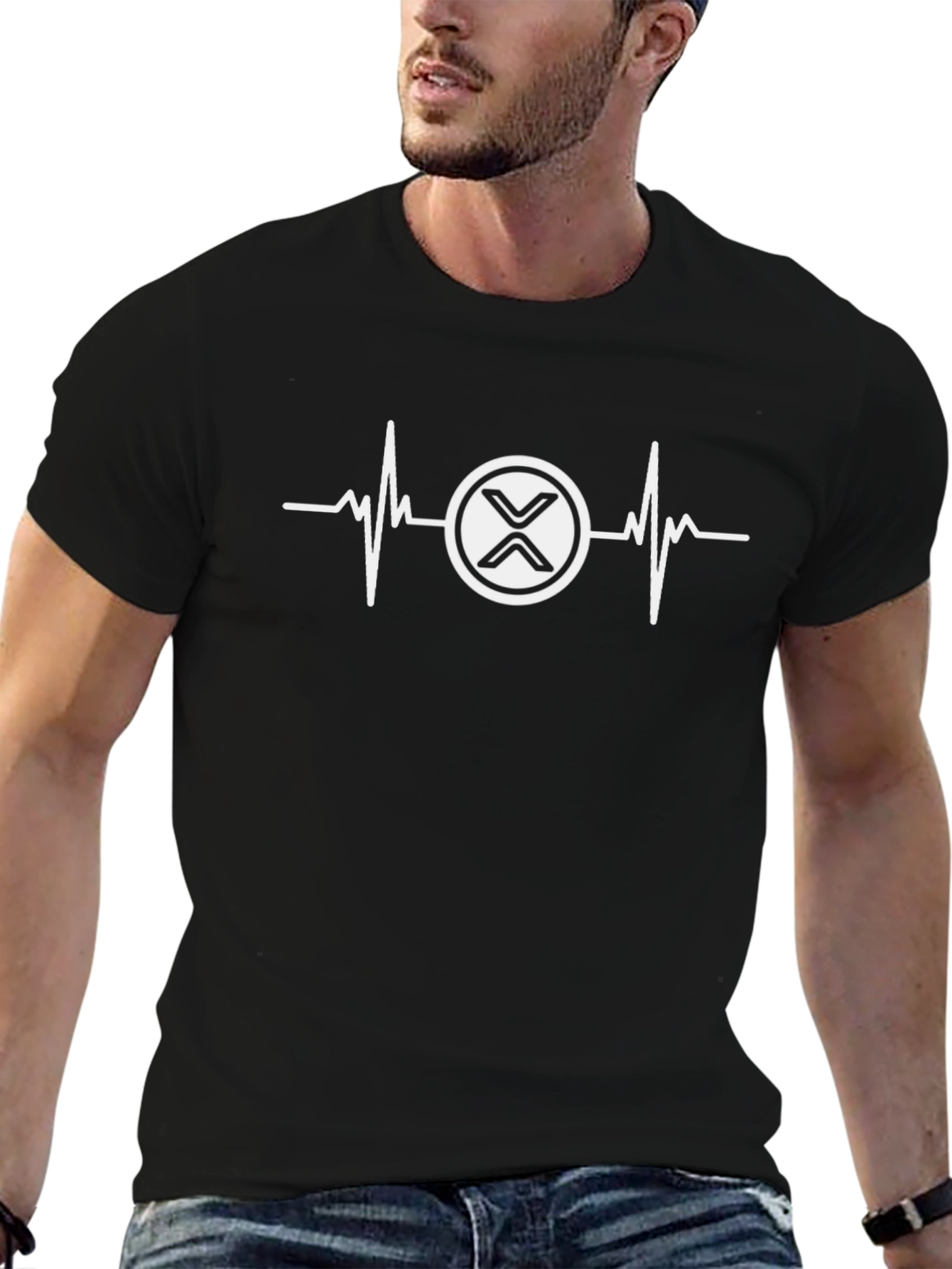 Heartbeat Ripple XRP T-Shirt - Crypto Tee