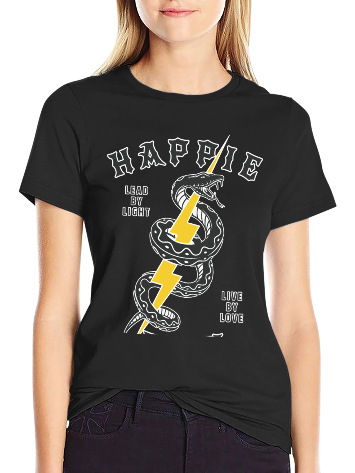 Happie Snake Bolt Graphic Tee